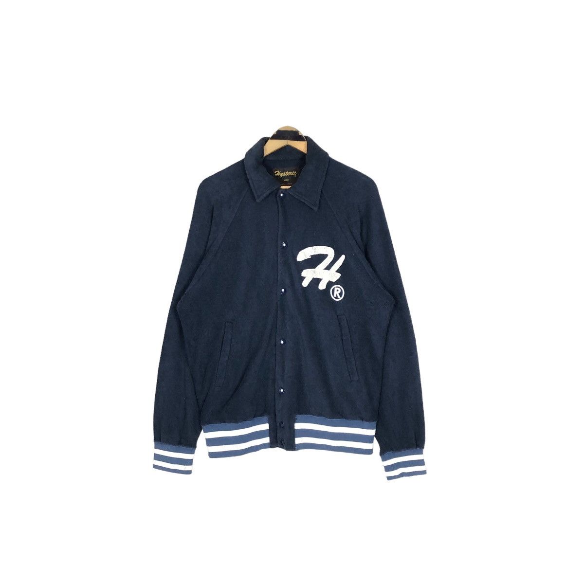 Hysteric Glamour Vintage Hysteric Glamour Stadium Jacket Button Up Sweater Size US L / EU 52-54 / 3 - 2 Thumbnail
