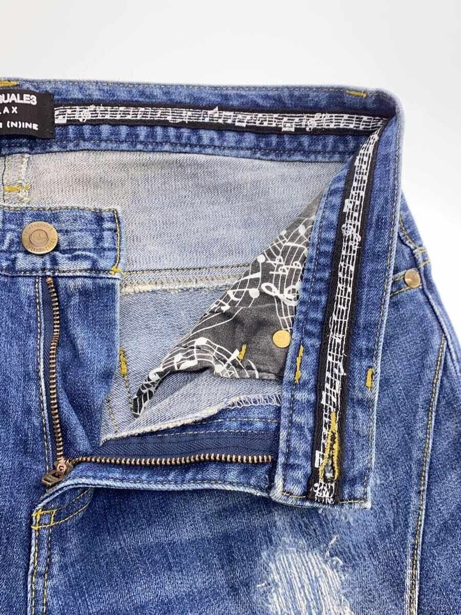Number (N)ine Distressed Repair Denim Jeans Size US 32 / EU 48 - 3 Thumbnail