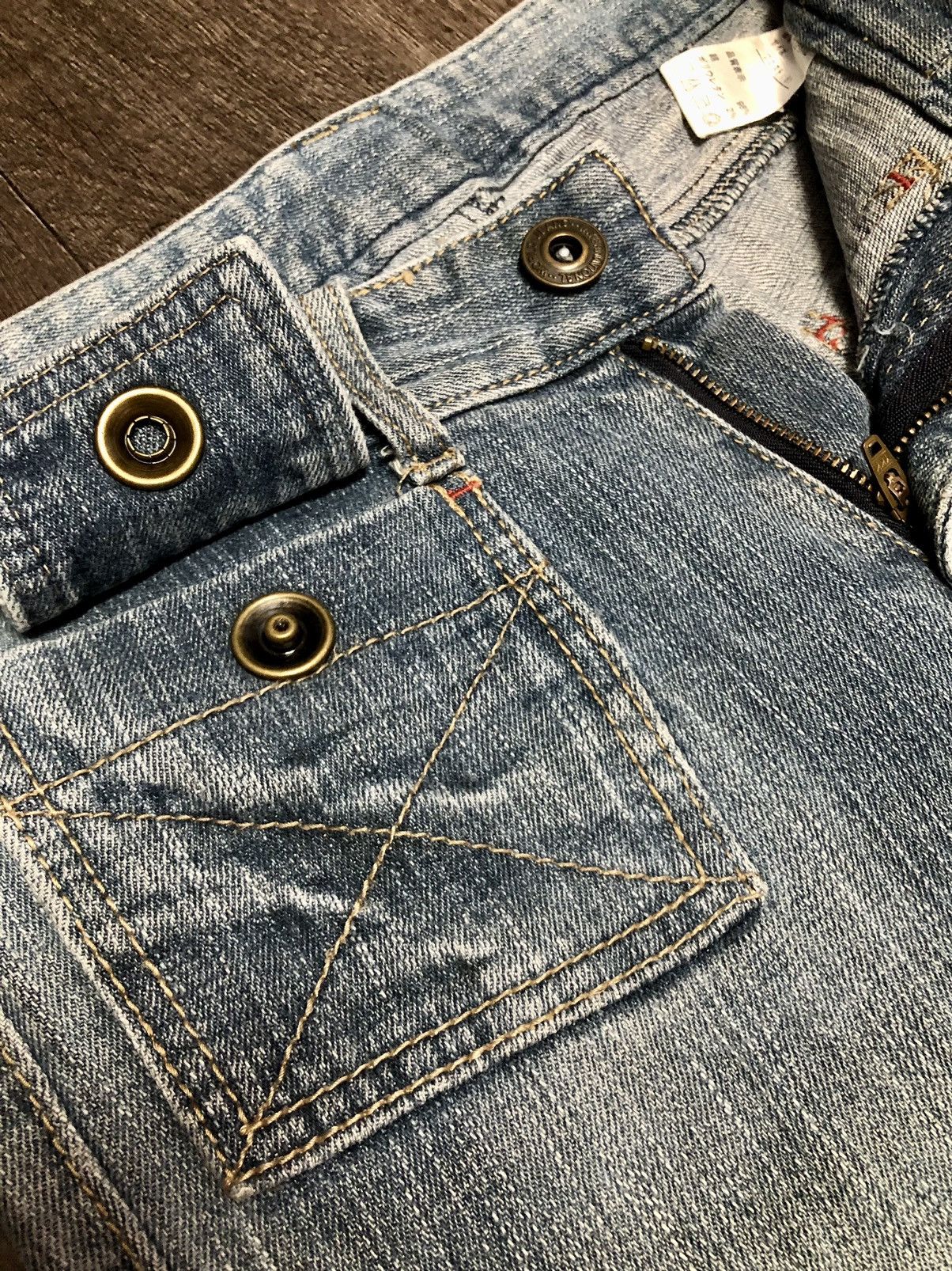 Japanese Brand × Vintage Japanese Brand Denim Bush Pant Design Size 28" / US 6 / IT 42 - 16 Thumbnail