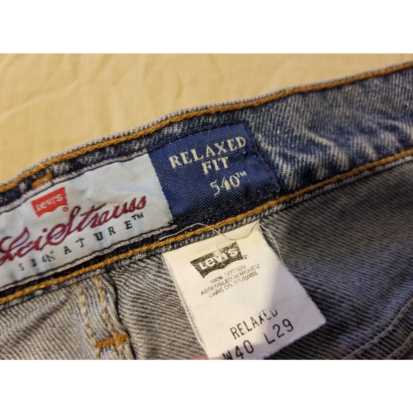 Levi's VINTAGE Levi's 540 Jeans Denim Pants 40x29 38x28 Relaxed Straight 5-Pocket Mens Blue Size US 40 / EU 56 - 8 Thumbnail