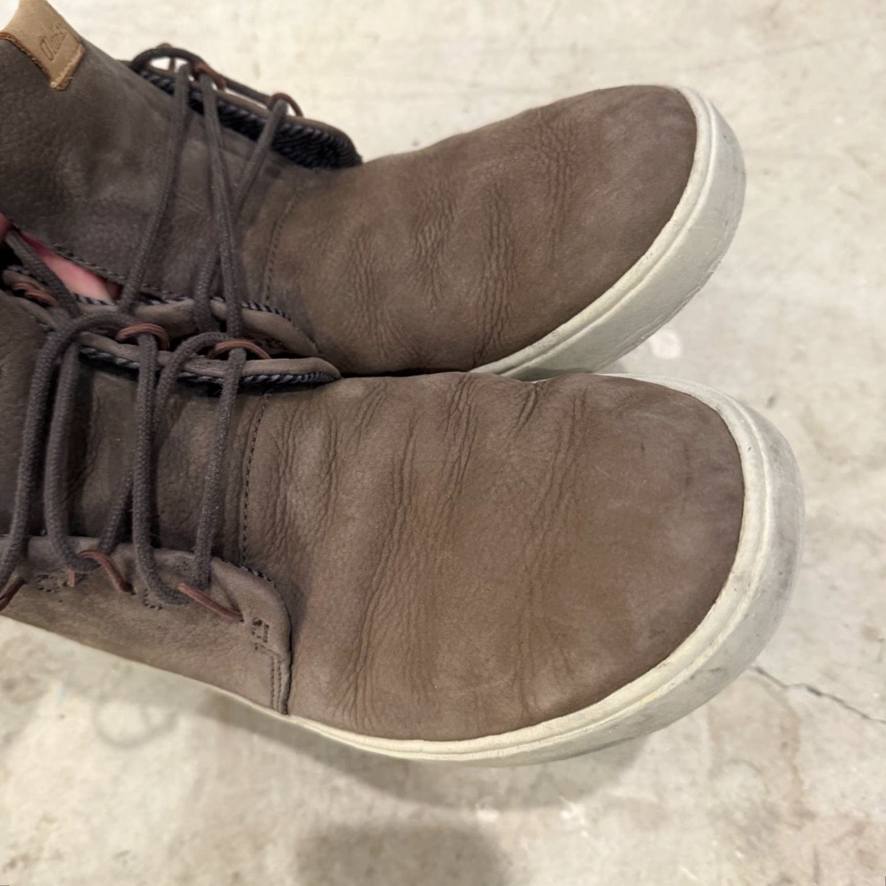 Olukai OluKai Boots Mens 10.5 Brown Nana Hele Shearling Leather Chukka 10449-6363 Size US 11 / EU 44 - 5 Thumbnail
