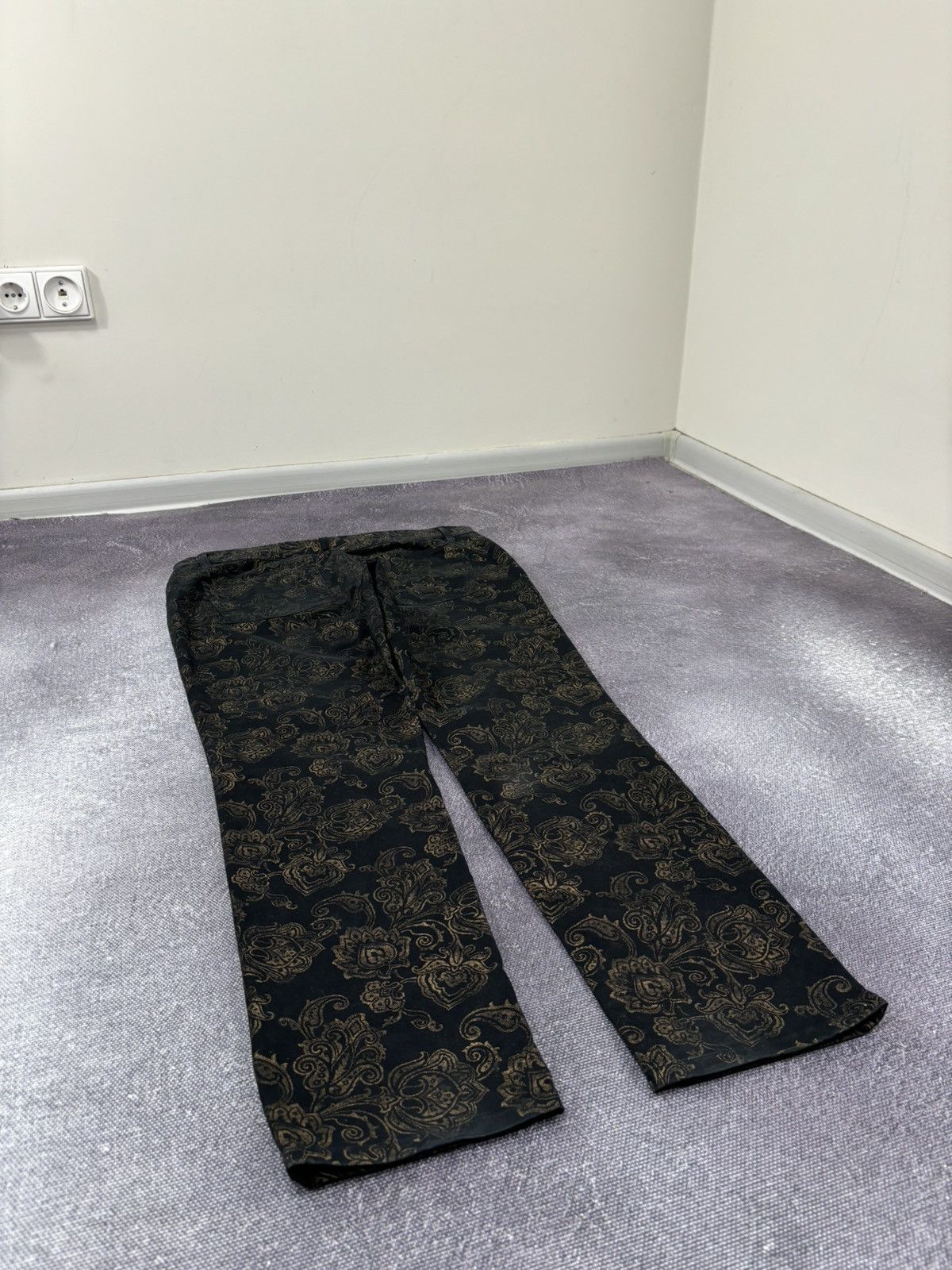 Lauren Ralph Lauren Lauren Ralph Lauren Women’s Gold Floral Black Pants Jeans Size 36" / US 14 / IT 50 - 15 Thumbnail