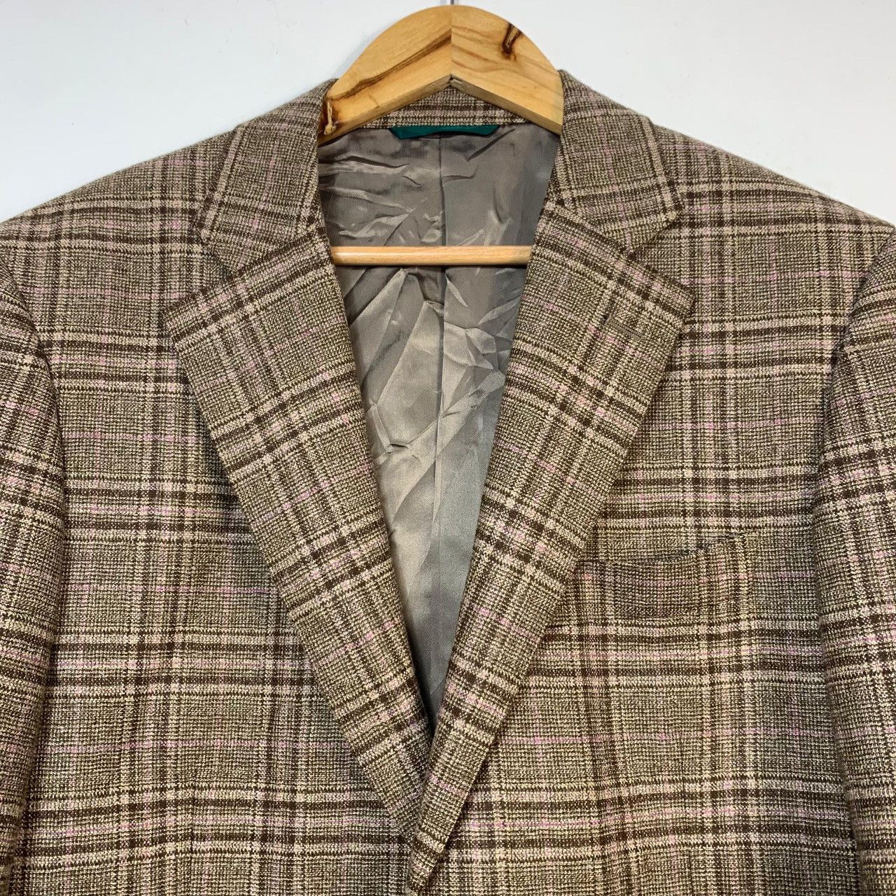 Loro Piana Hickey Freeman x Loro Piana Zelander Dream Wool Plaid Blazer Size 38R - 5 Thumbnail