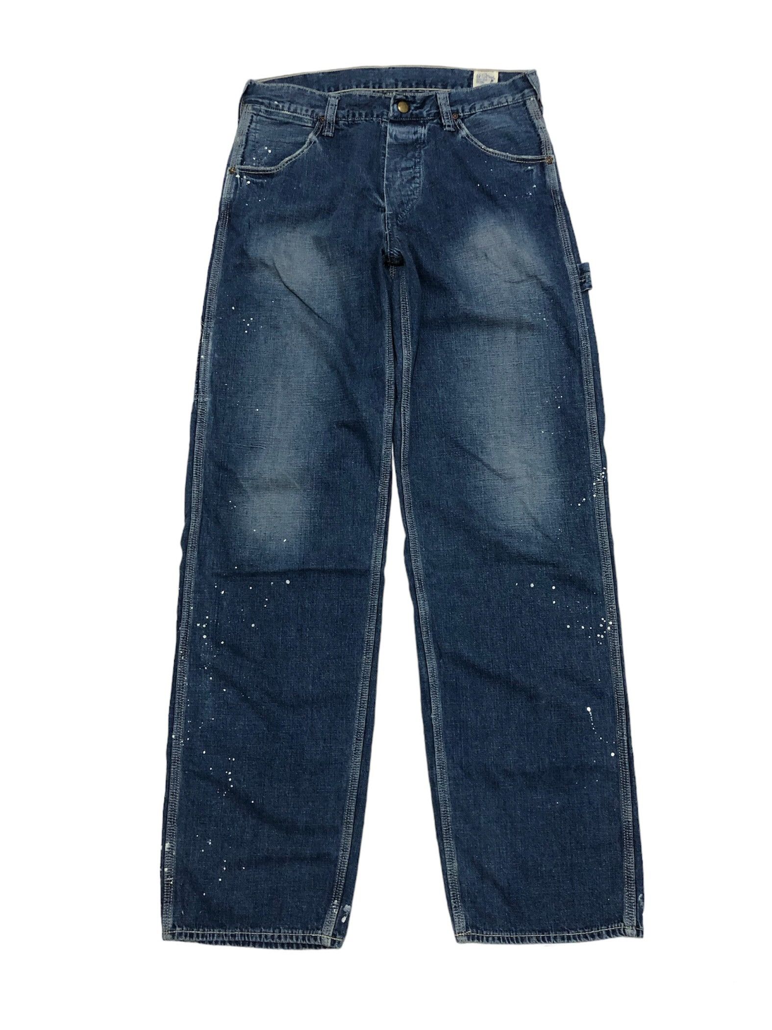 Image of Orslow Painted Carpenter Pants in Denim, Men's (Size 30)