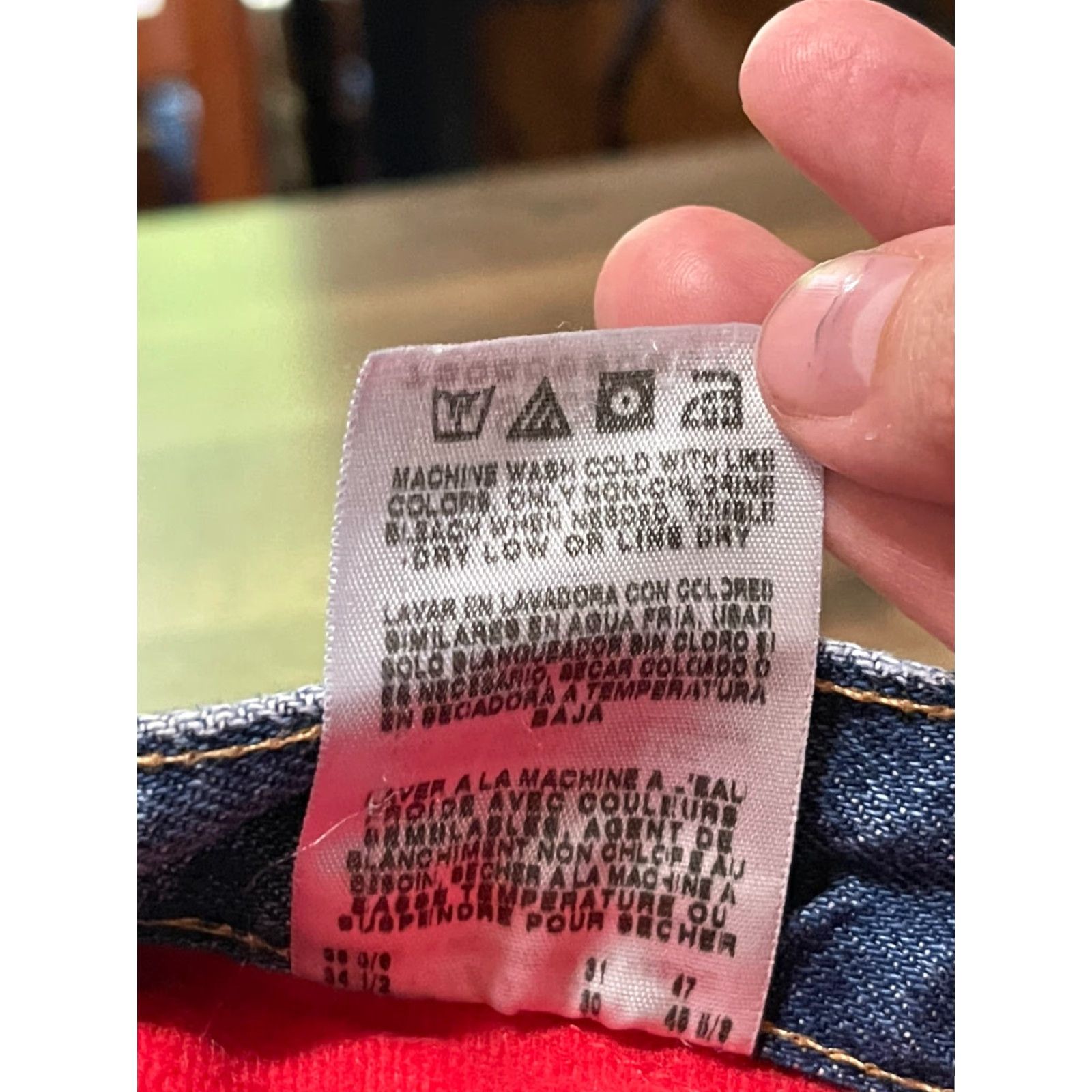 Wrangler Wrangler Jeans Men's 34x30 Blue Denim Straight Pockets Regular Waist 30in Front Size US 34 / EU 50 - 7 Thumbnail