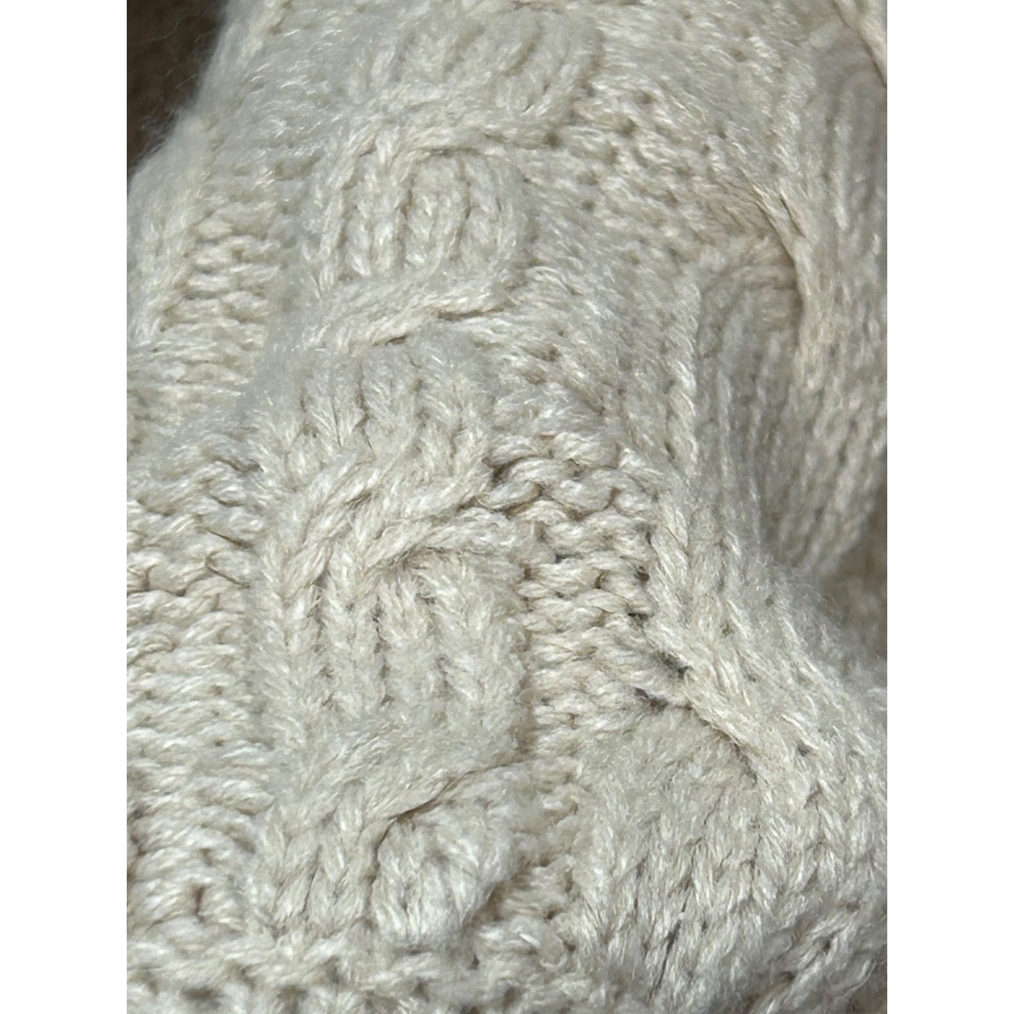 H&M H&M Divided Women’s Tan Sweater M Chunky Cable Knit Cropped Size M / US 6-8 / IT 42-44 - 13 Thumbnail