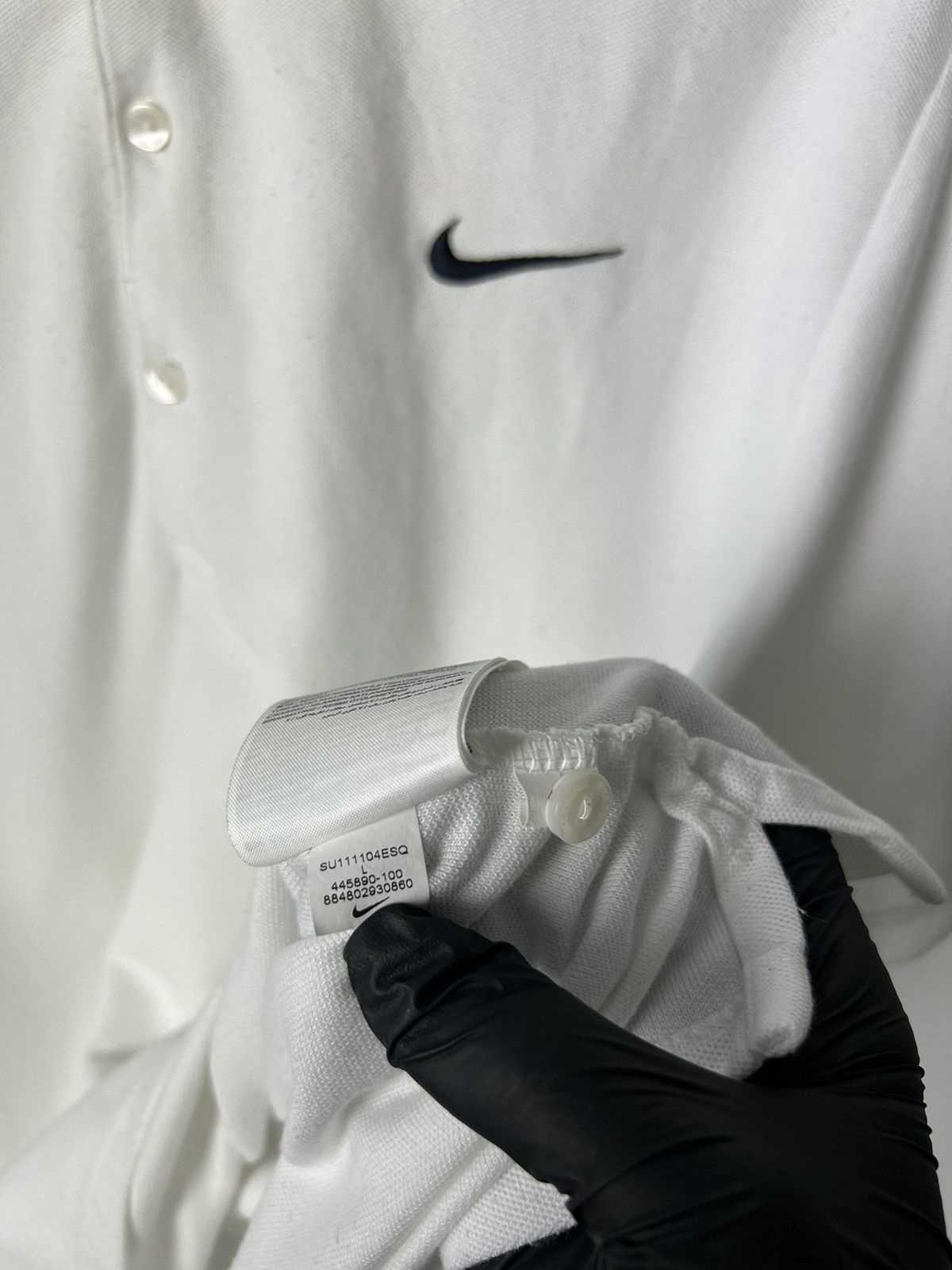 Nike Nike Roger Federer Embroidered Polo T Shirt White Men 2011 Size US L / EU 52-54 / 3 - 13 Thumbnail