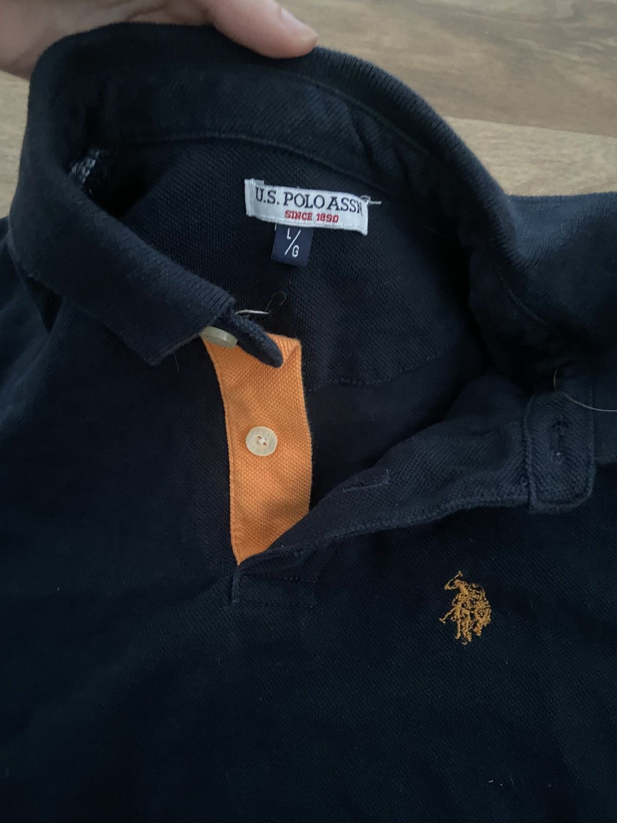 Polo Ralph Lauren Navy and orange polo Size S / US 4 / IT 40 - 2 Thumbnail