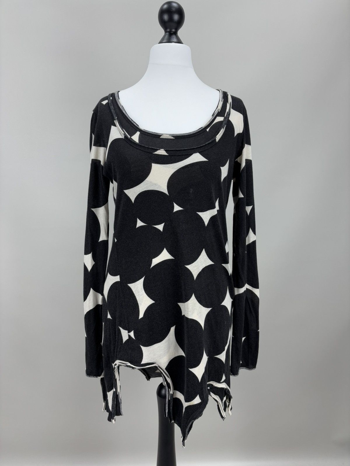 Japanese Brand × Rundholz Womens dress Rundholz Black Label Size M Color White/Black Size M / US 6-8 / IT 42-44 - 1 Thumbnail