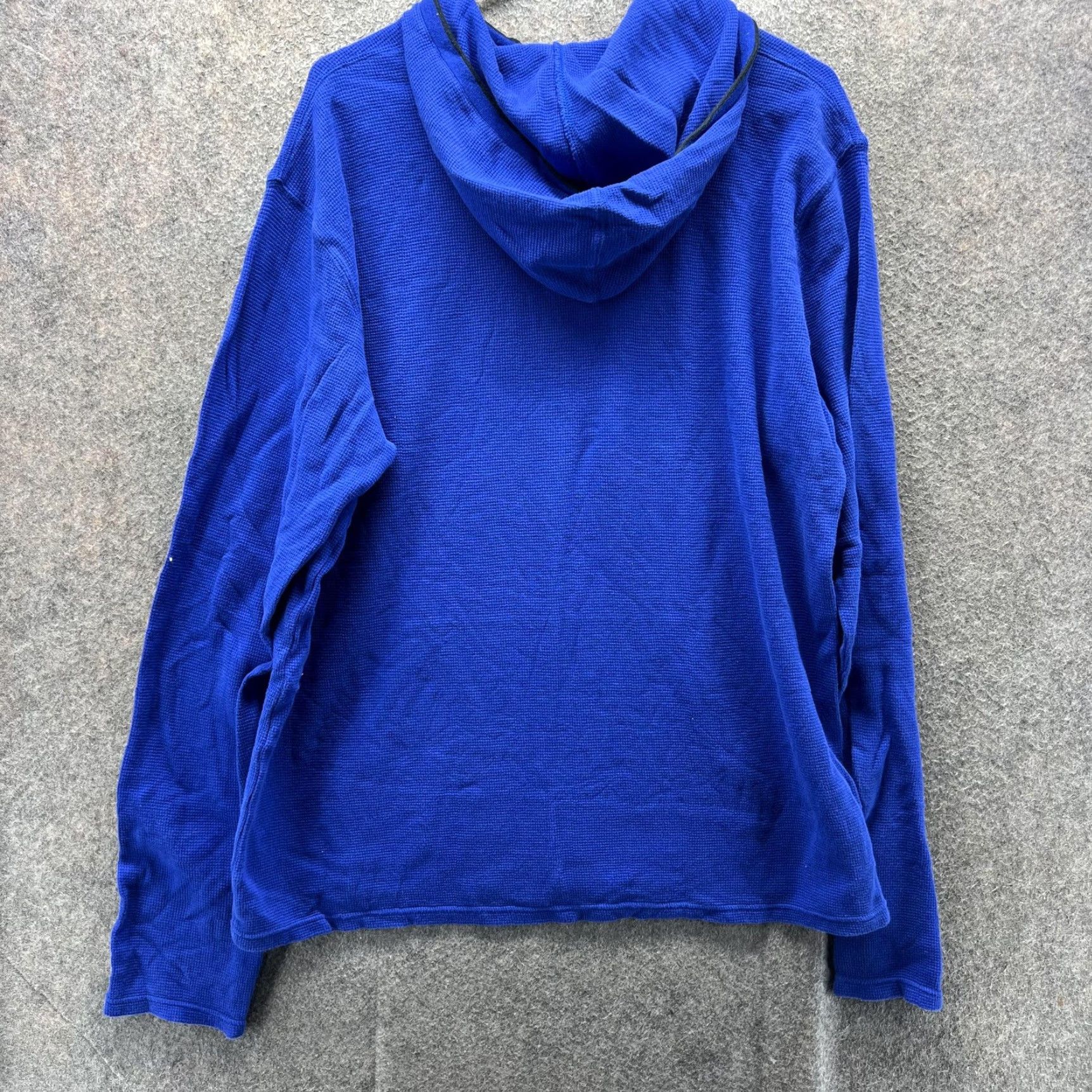Polo Ralph Lauren Polo Ralph Lauren Pajama Top Mens L Blue Hooded Knit Waffle Lounge Sleepwear Size US L / EU 52-54 / 3 - 2 Thumbnail