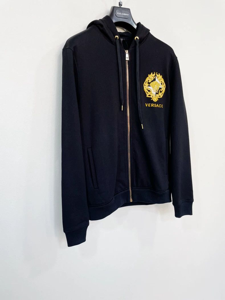 Versace Versace Hooded embroidered zip shirt Size US XS / EU 42 / 0 - 3 Thumbnail