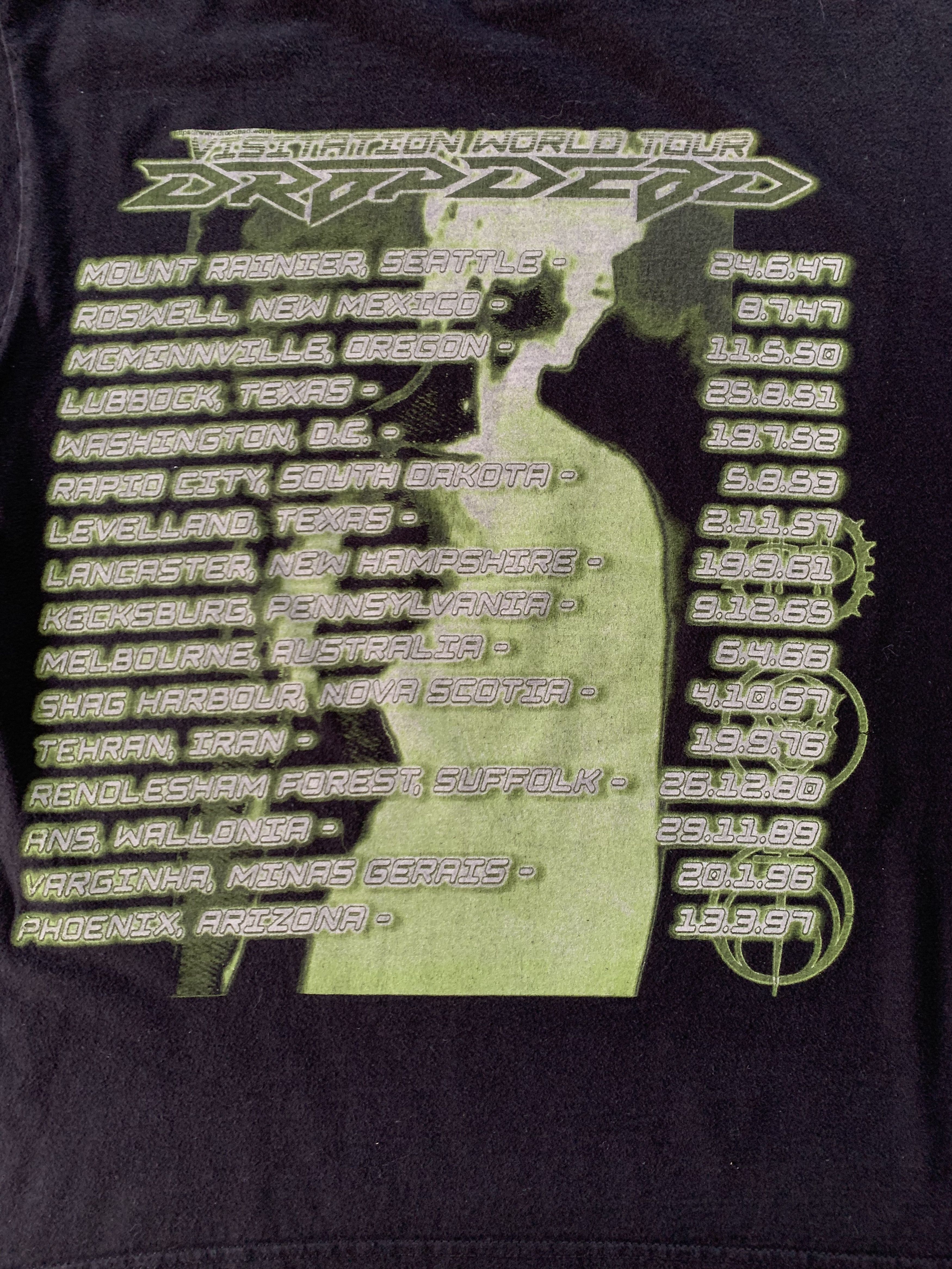 Drop Dead × Drop Dead Clothing Vintage Drop Dead Visitation World Tour Cotton T-Shirt Size US L / EU 52-54 / 3 - 5 Thumbnail