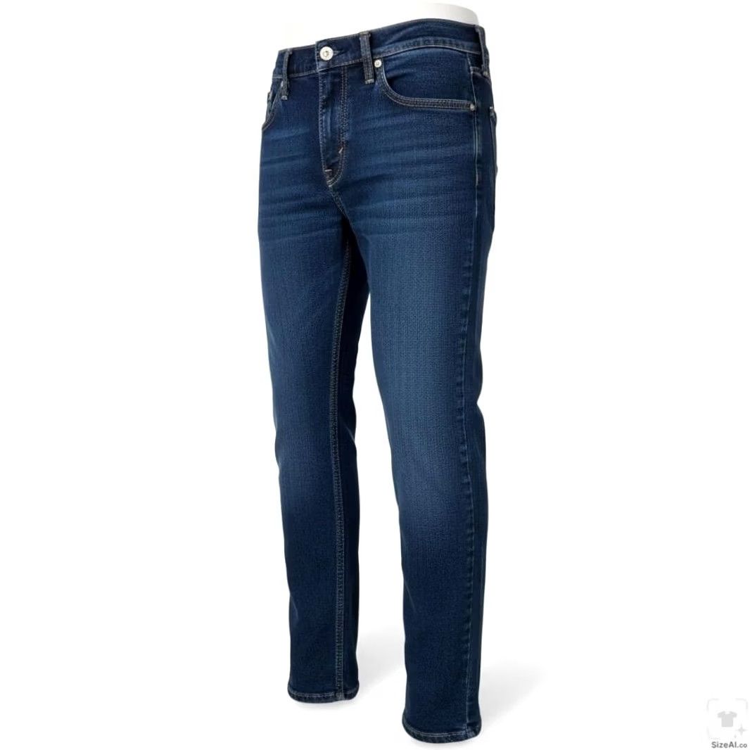 Levi's Levi's 512 Jeans Slim Tapered Zip Fly 30x30 Blue Dark Wash Denim Logo Pockets Men Size US 30 / EU 46 - 2 Thumbnail