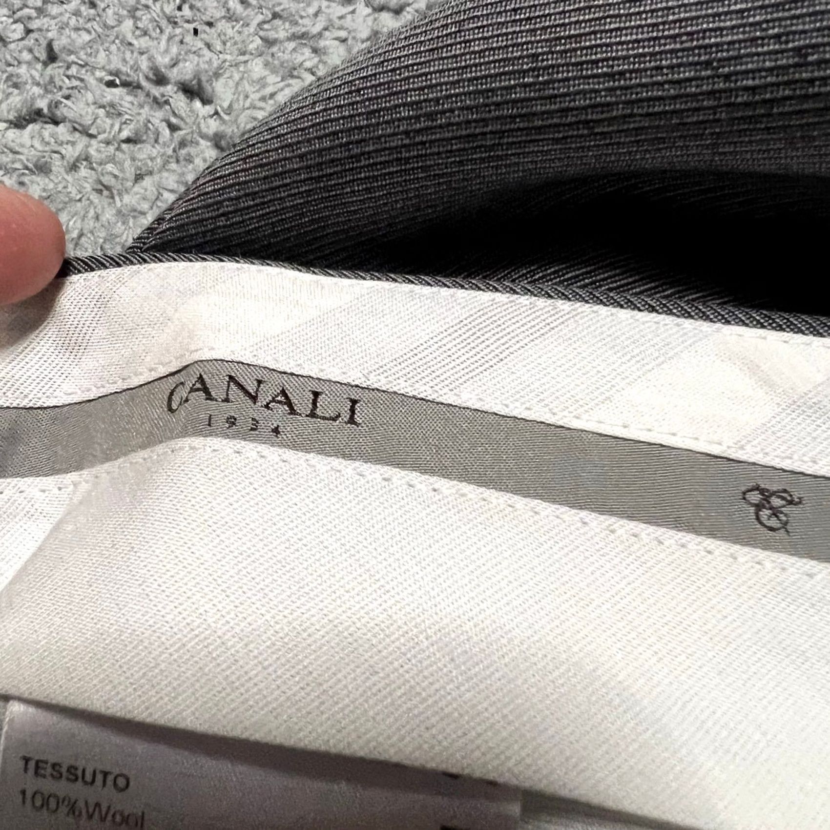 Canali Canali 1934 Pants Mens Gray Wool Dress Pants 40 Regular Inseam 31 Trousers Mens Size US 40 / EU 56 - 5 Thumbnail