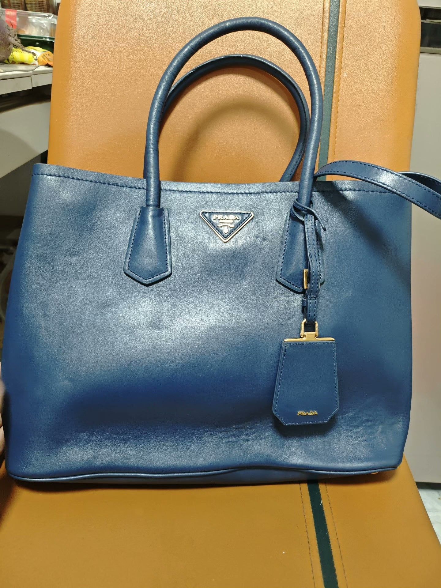 Prada Prada Blue Shoulder Bag OS Women Size ONE SIZE - 1 Thumbnail