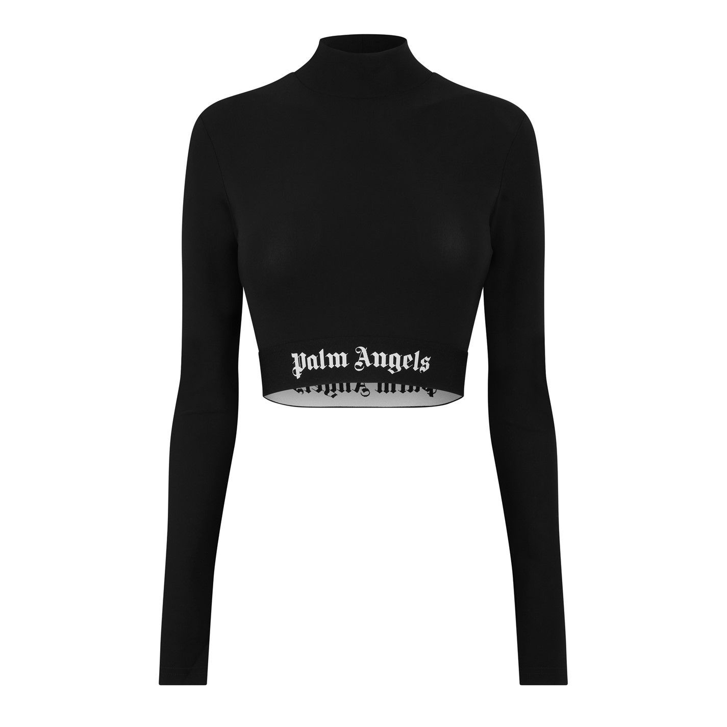 Palm Angels o1g2r1mq0325 Crop Top in Black Size L / US 10 / IT 46 - 1 Thumbnail