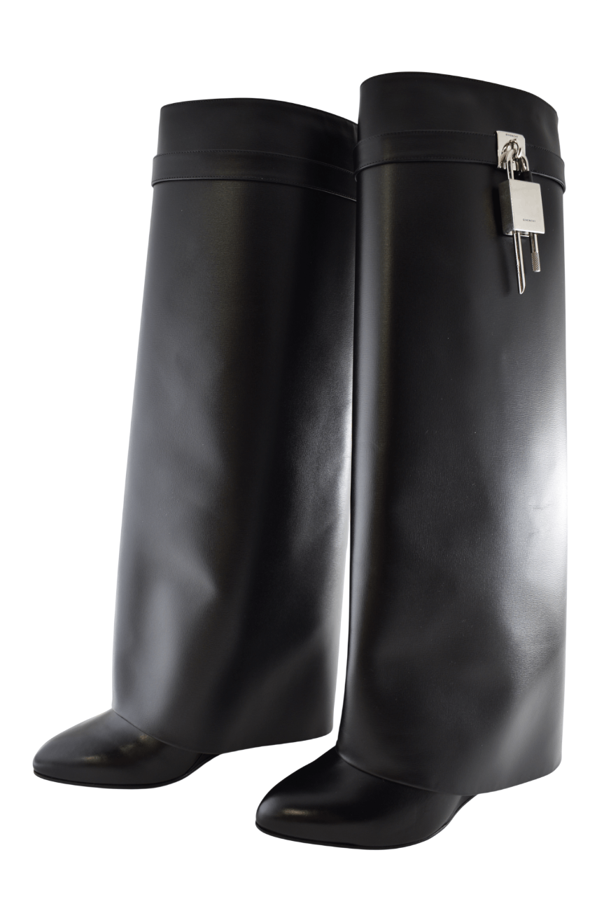 Givenchy Givenchy Shark Lock Pant Knee High Heel Wedge Tall Boots 42 Size US 12 / IT 42 - 13 Thumbnail
