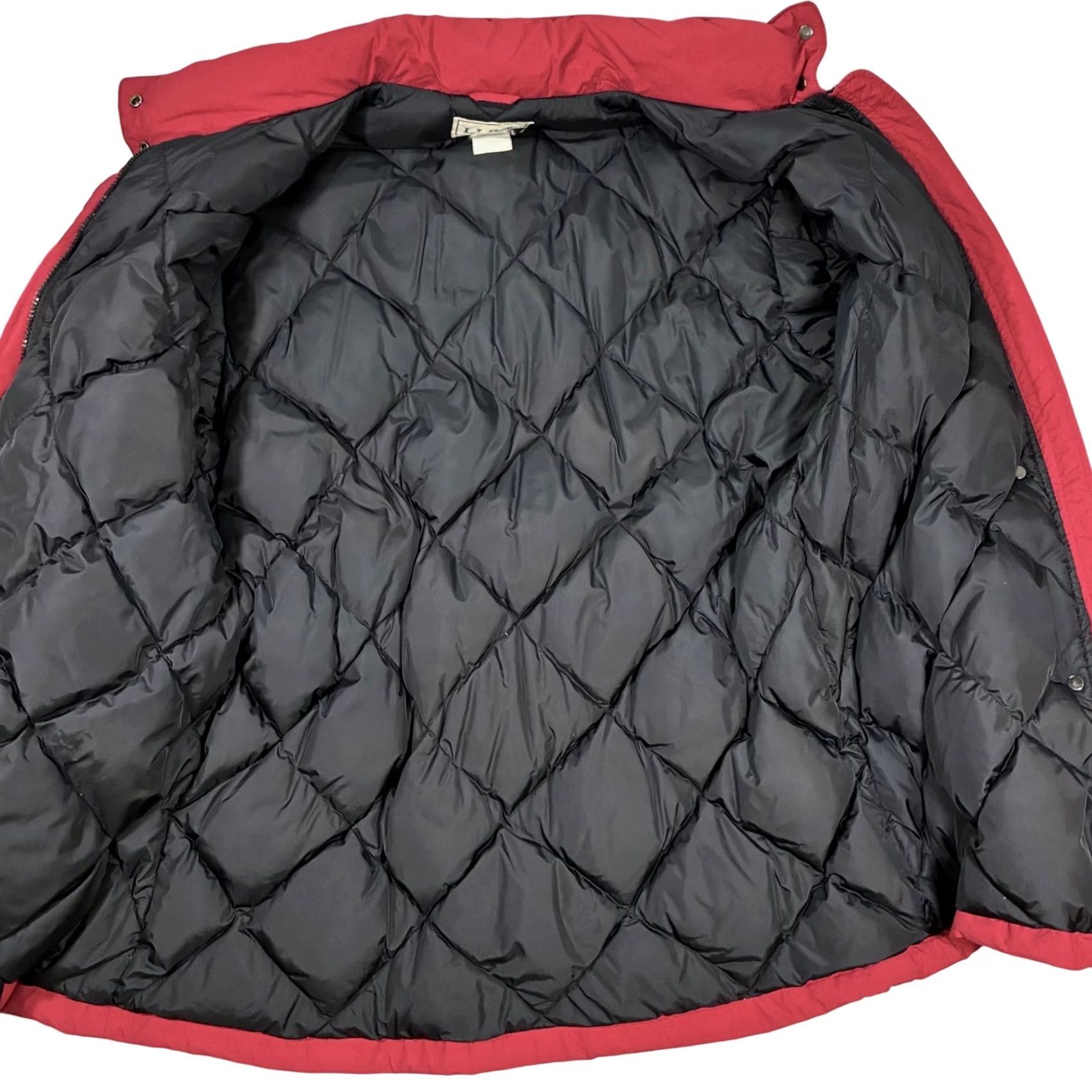 Vintage VINTAGE LLBean Red Quilted Lined Winter Parka Jacket Snap Buttons Women's XL Coat Size XL / US 12-14 / IT 48-50 - 3 Thumbnail