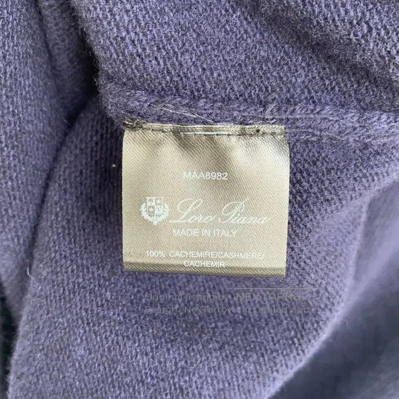 Loro Piana LORO PIANA Dark Blue Crewneck Cashmere Sweater Size US L / EU 52-54 / 3 - 6 Thumbnail