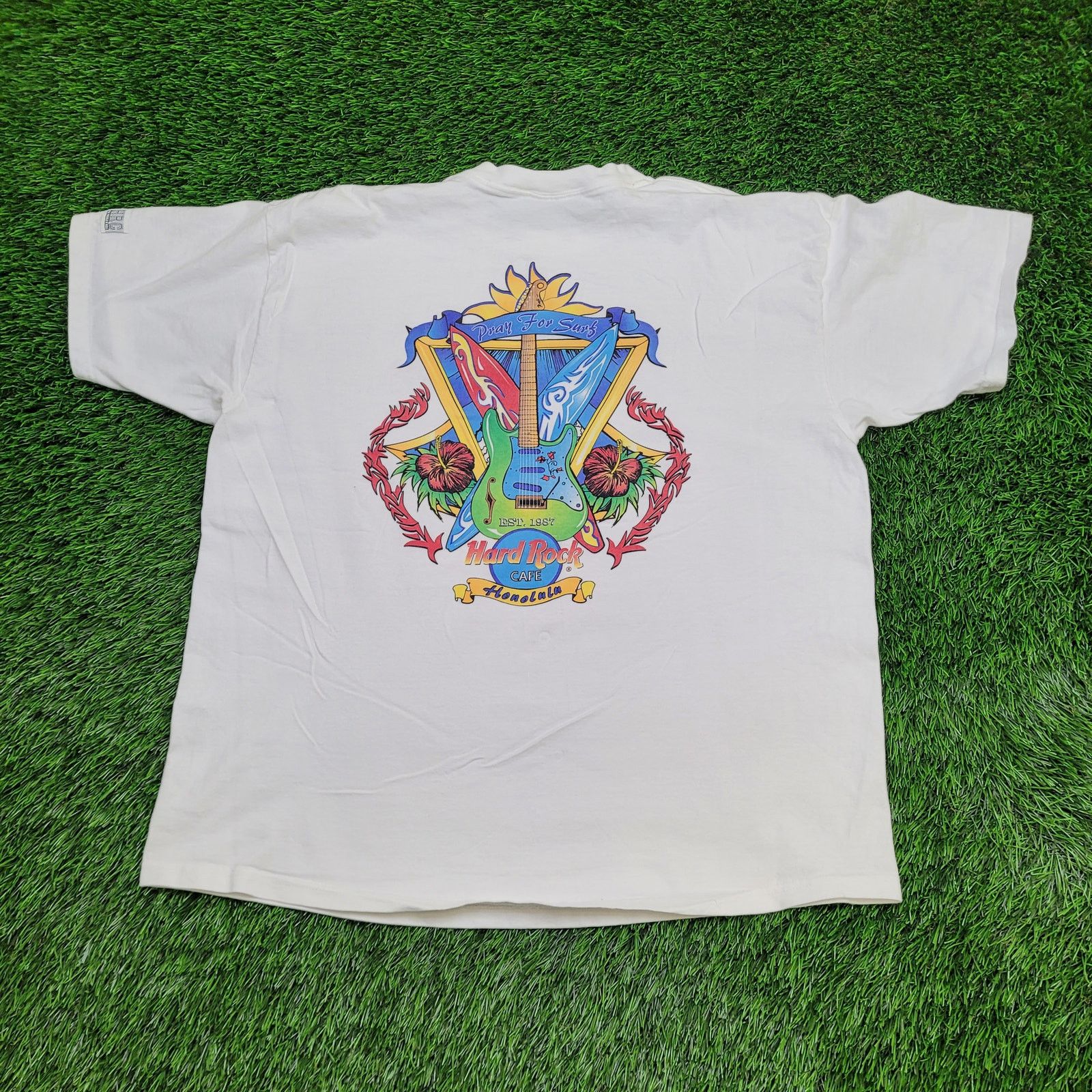 Vintage VTG Hard-Rock Cafe Honolulu T-Shirt XL 24x27 Made in USA 90s Size US XL / EU 56 / 4 - 1 Thumbnail