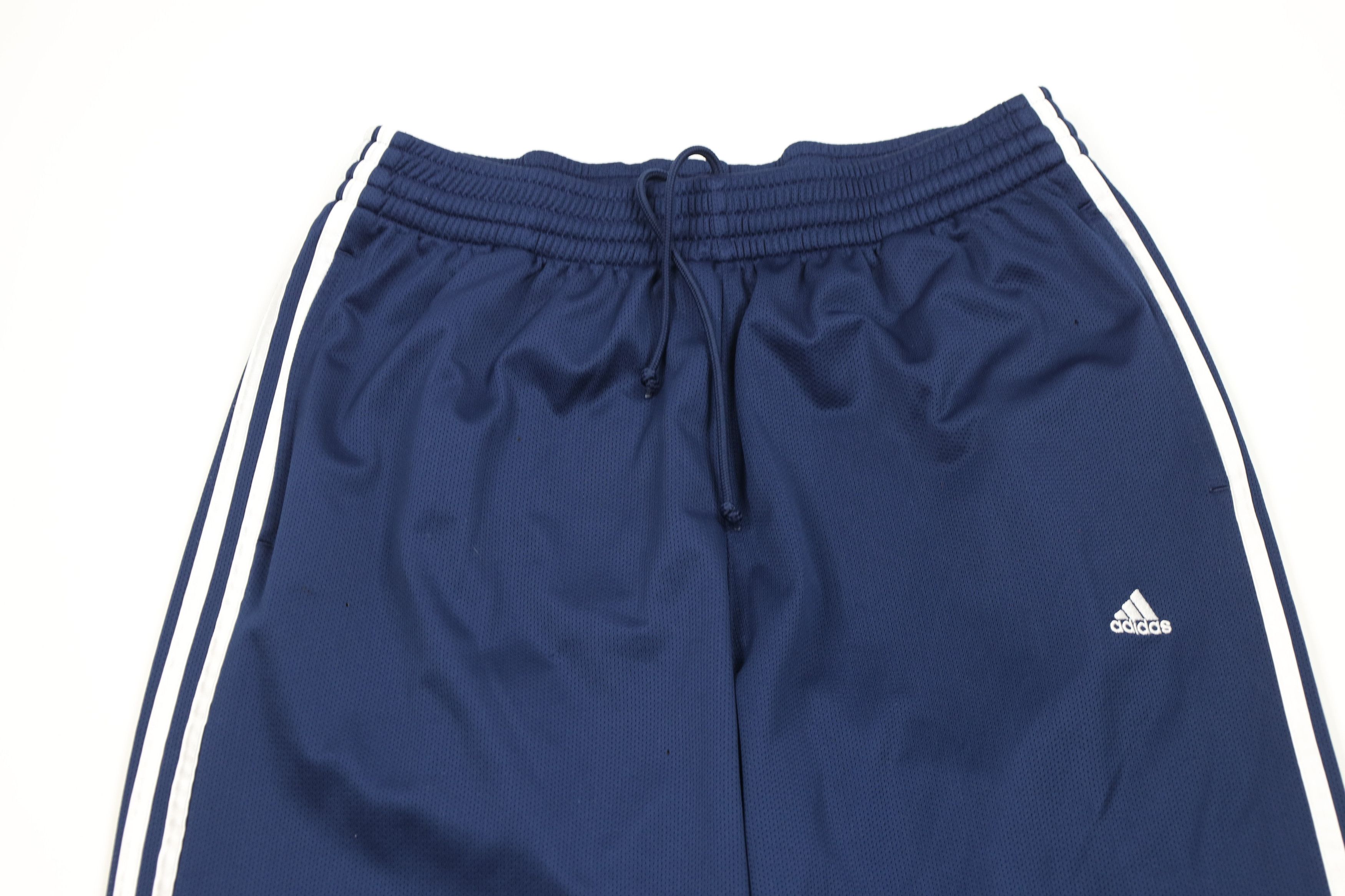 Adidas Vintage Y2K Adidas Spell Out Striped Wide Leg Pants Blue Size US 36 / EU 52 - 2 Thumbnail