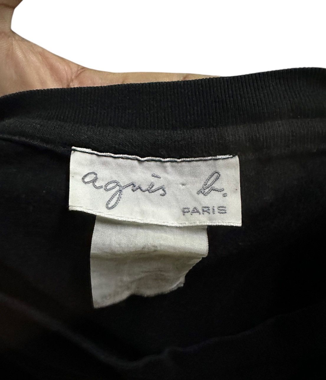 agnes b. Vintage Agnes b plain black tee Size S / US 4 / IT 40 - 5 Thumbnail