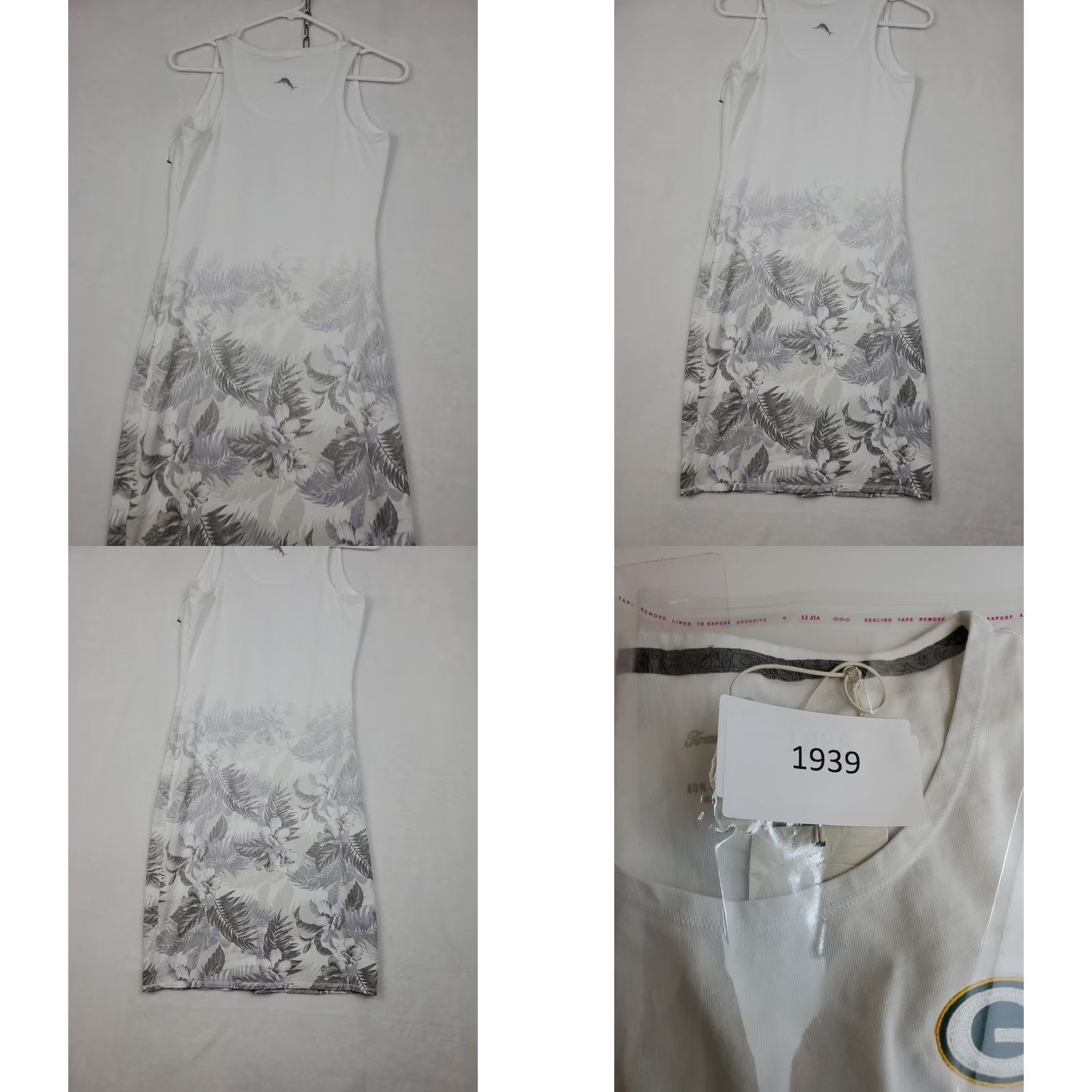 Tommy Bahama VINTAGE Tommy Bahama Tank Dress Womens XS White Floral Print Green Bay Packers Beach NFL Size XS / US 0-2 / IT 36-38 - 10 Thumbnail