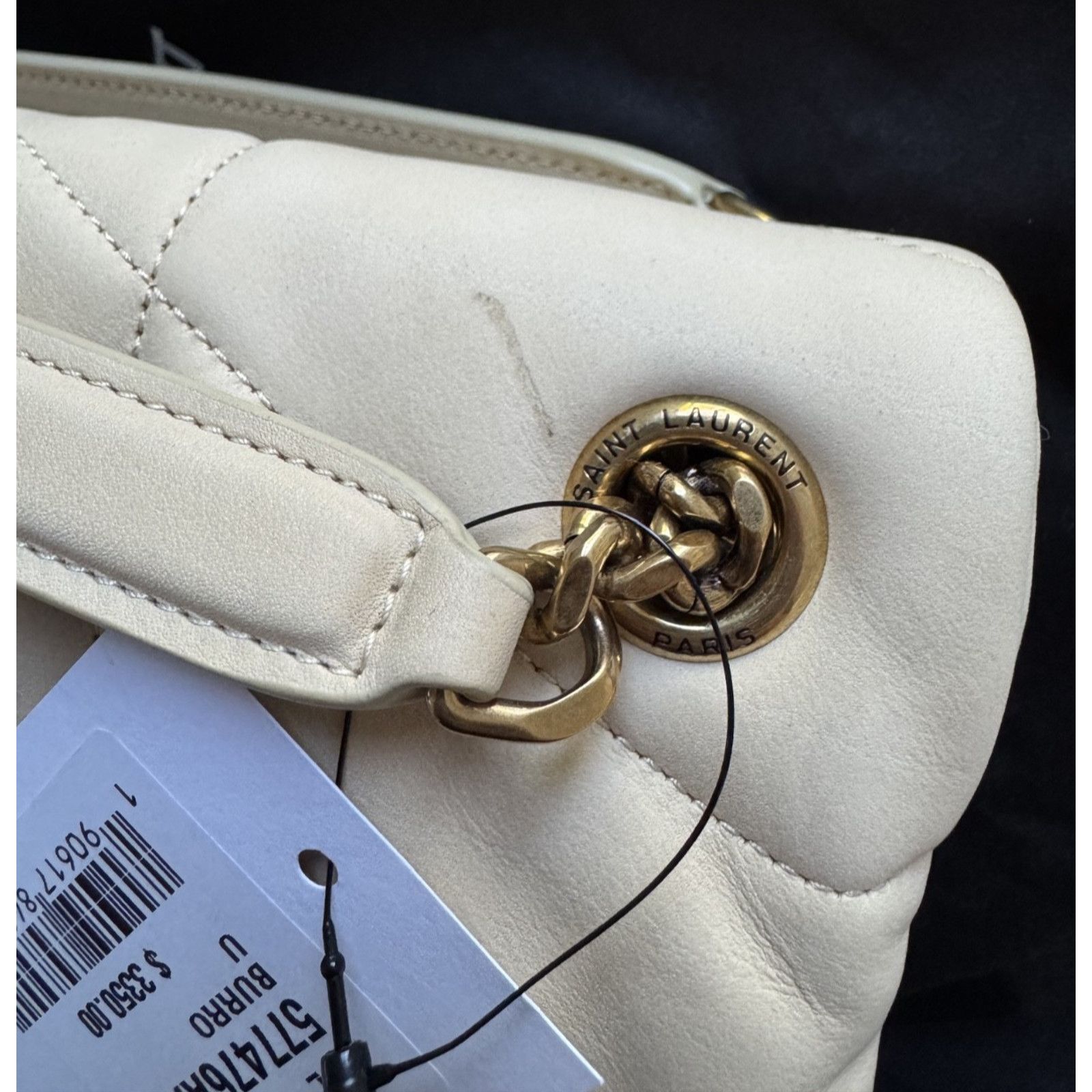 Yves Saint Laurent Saint Laurent YSL Burro Beige Leather Shoulder Crossbody Bag Size ONE SIZE - 23 Thumbnail