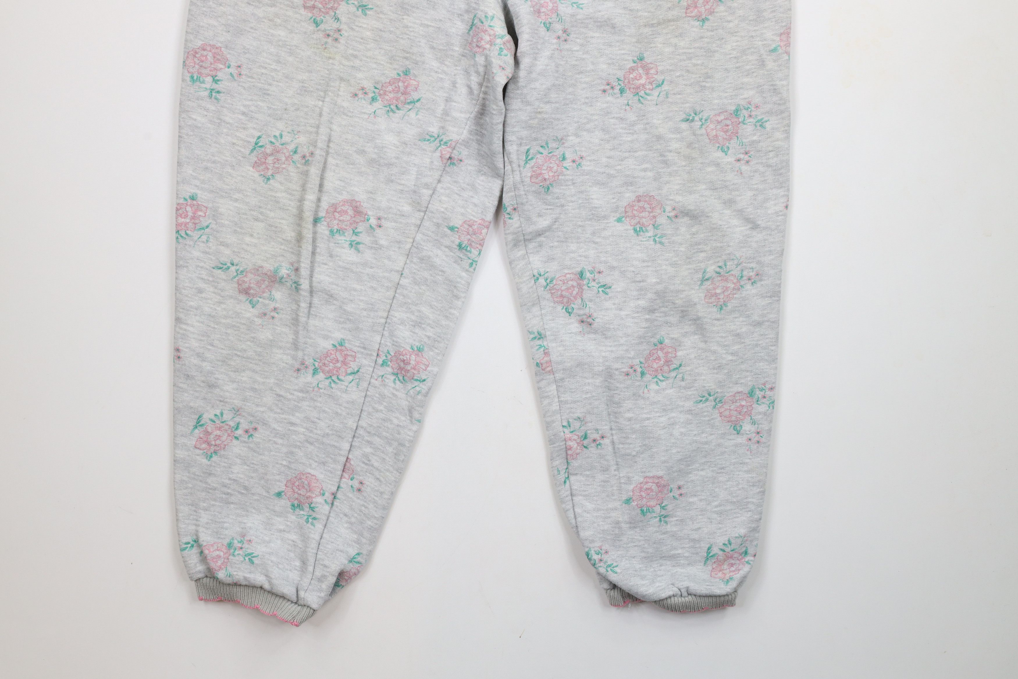 Vintage Vintage 90s Country Primitive Rose Flower Sweatpants Joggers Size 28" / US 6 / IT 42 - 4 Thumbnail