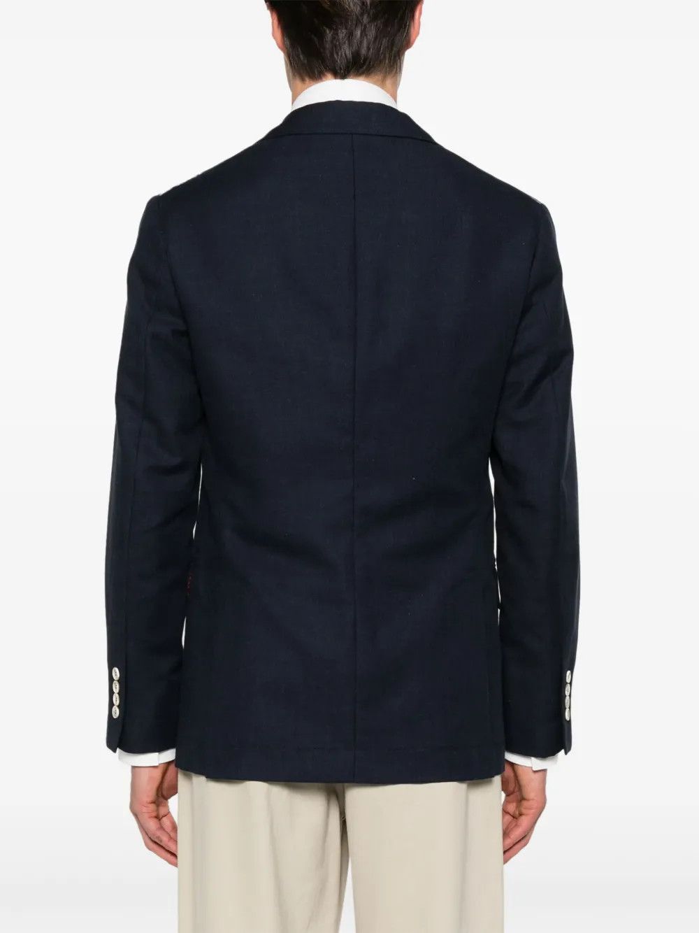Brunello Cucinelli o1y0526 Single-breasted Blazer in Midnight Blue Size US S / EU 44-46 / 1 - 3 Thumbnail