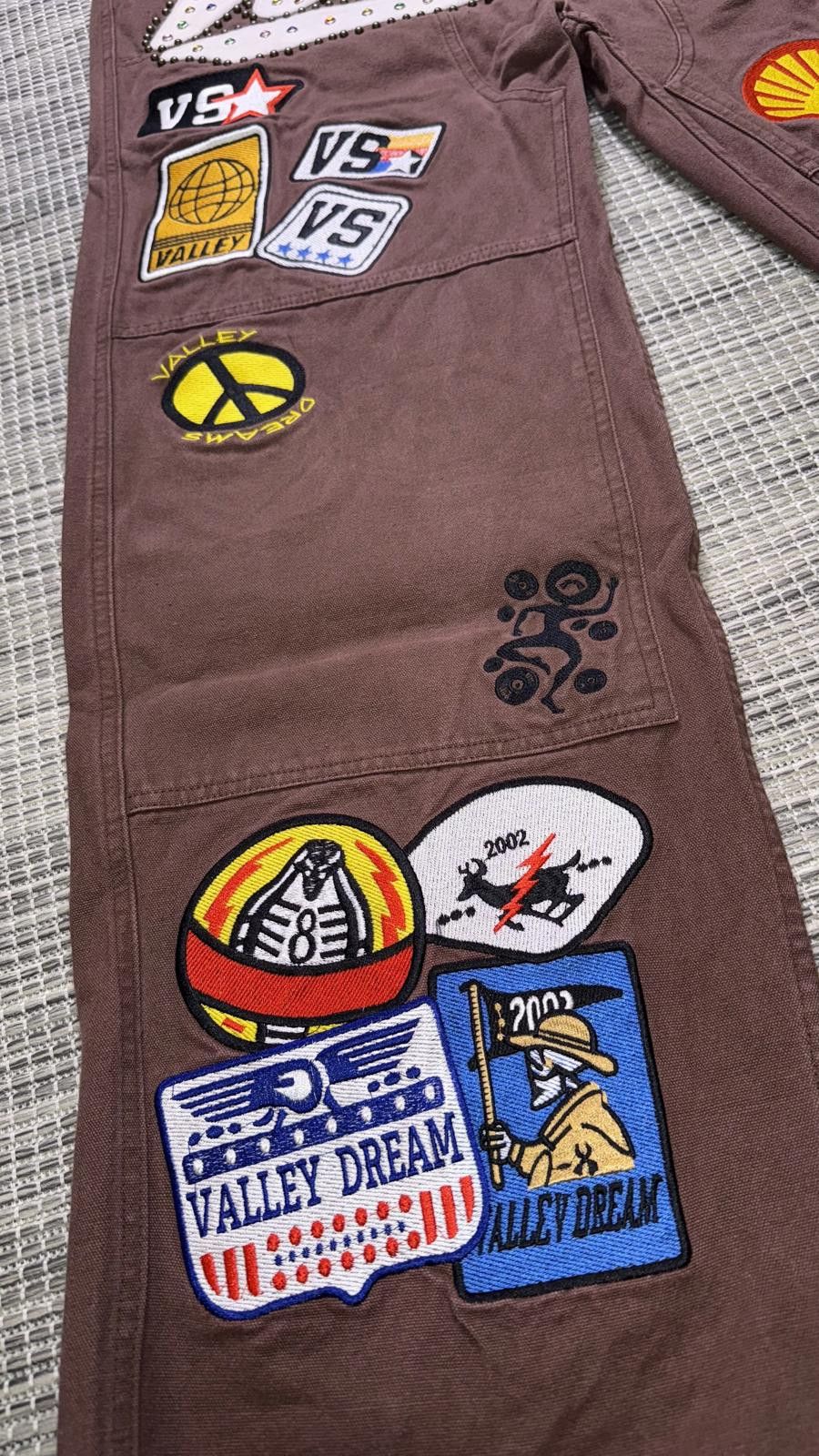 Vale Vale Forever 1980's Brown Painter Pants Size US 30 / EU 46 - 3 Thumbnail