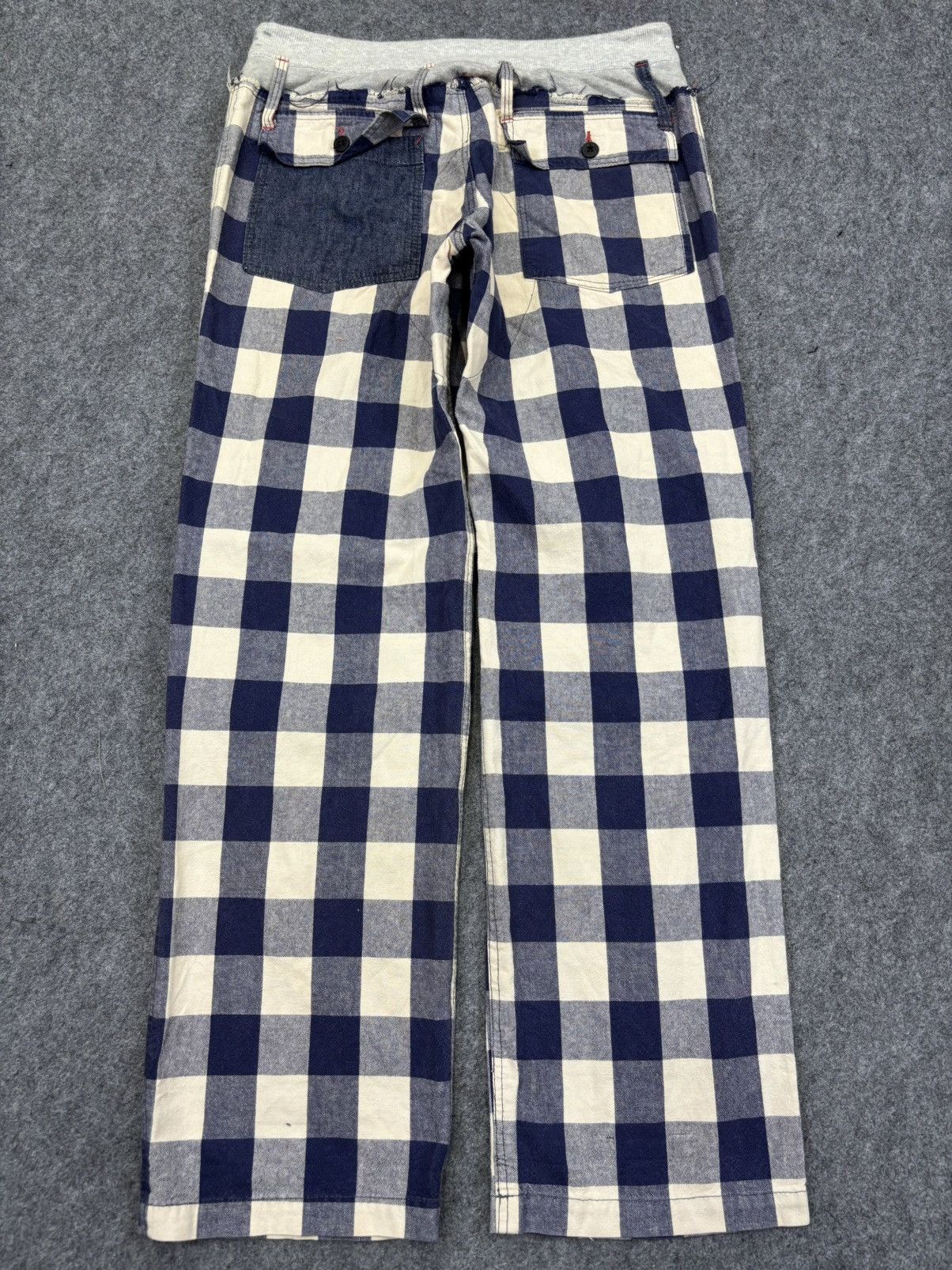 Japanese Brand 💥Hybrid💥Old Betty Baker Plaid Easy Pant K16 Size US 31 - 14 Thumbnail