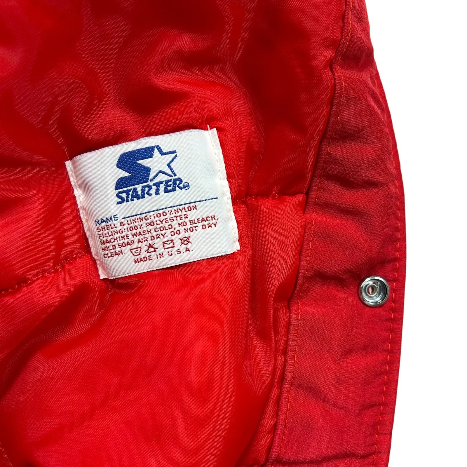MLB VTG 90s PHILADELPHIA PHILLIES STARTER SATIN BOMBER JACKET Size US XL / EU 56 / 4 - 7 Thumbnail