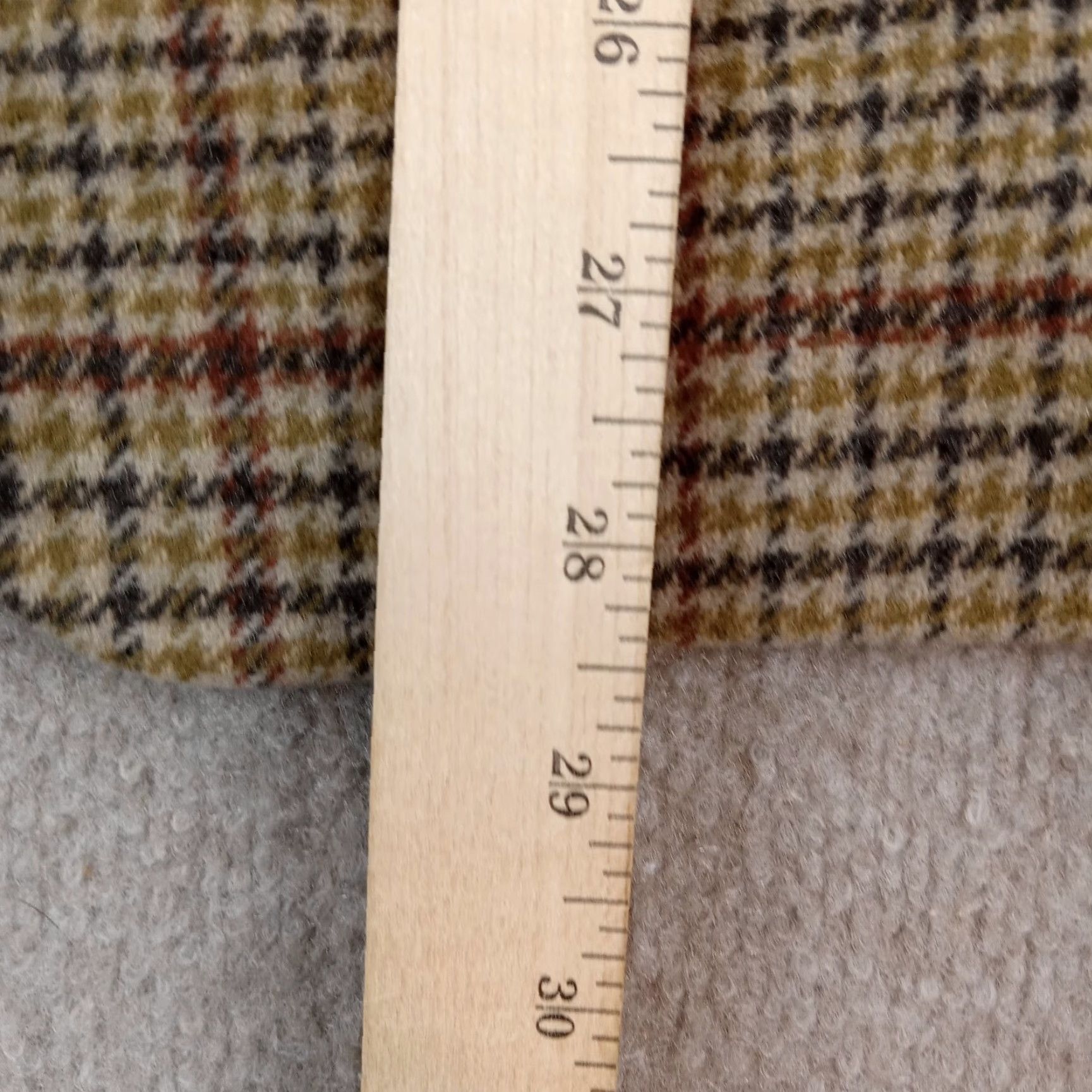Vintage L.L. Bean Women's Brown Plaid Wool Cashmere Blazer Jacket Size 10R Size L / US 10 / IT 46 - 3 Thumbnail