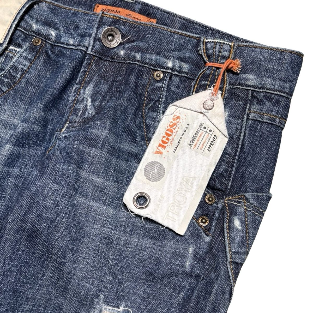 Other Vintage Y2K Vigoss Troy's Flare Jeans Low Rise Womens 27X32 Size 27" / US 4 / IT 40 - 2 Thumbnail