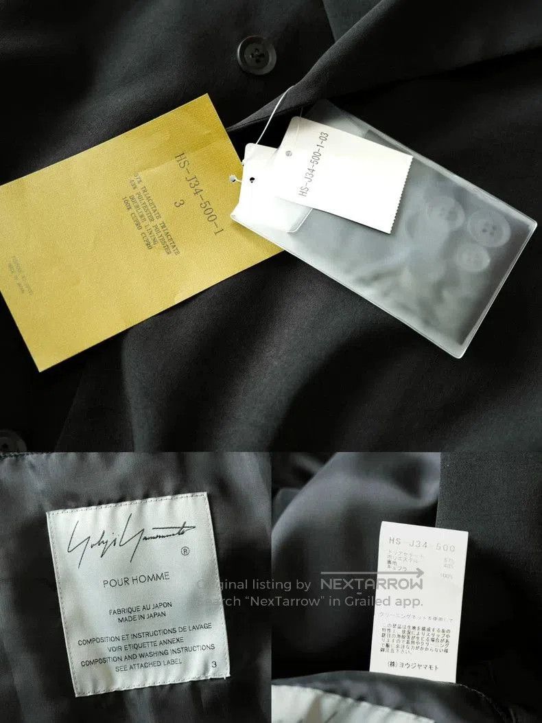 Yohji Yamamoto Double Breasted Acetate Coat by Yohji Yamamoto. Size US M / EU 48-50 / 2 - 8 Thumbnail