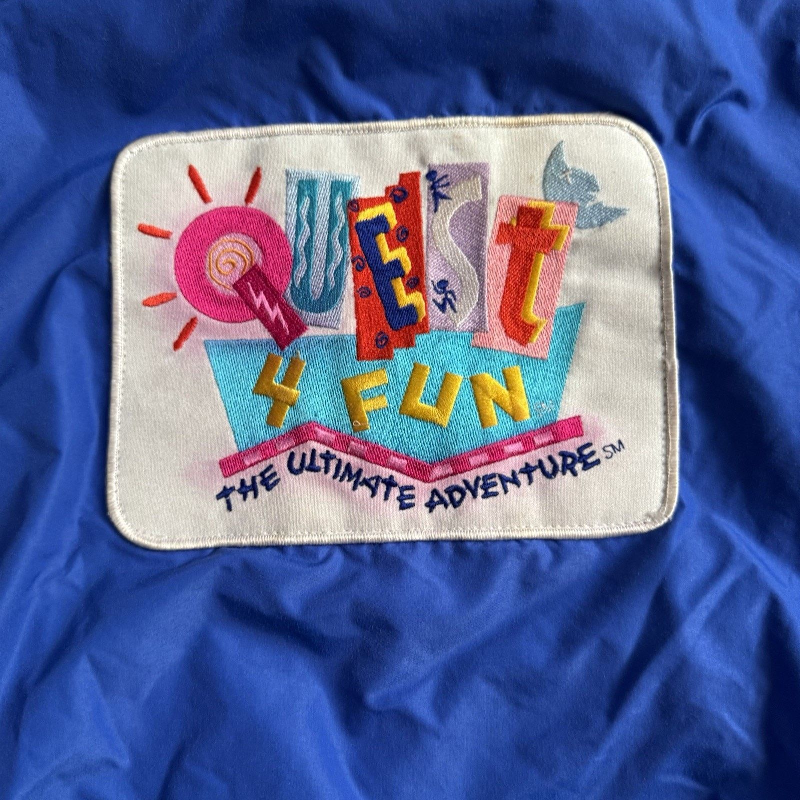 Other Vintage Bomber Jacket “Quest 4 Fun” Double Side Wind Breaker Size US M / EU 48-50 / 2 - 6 Thumbnail