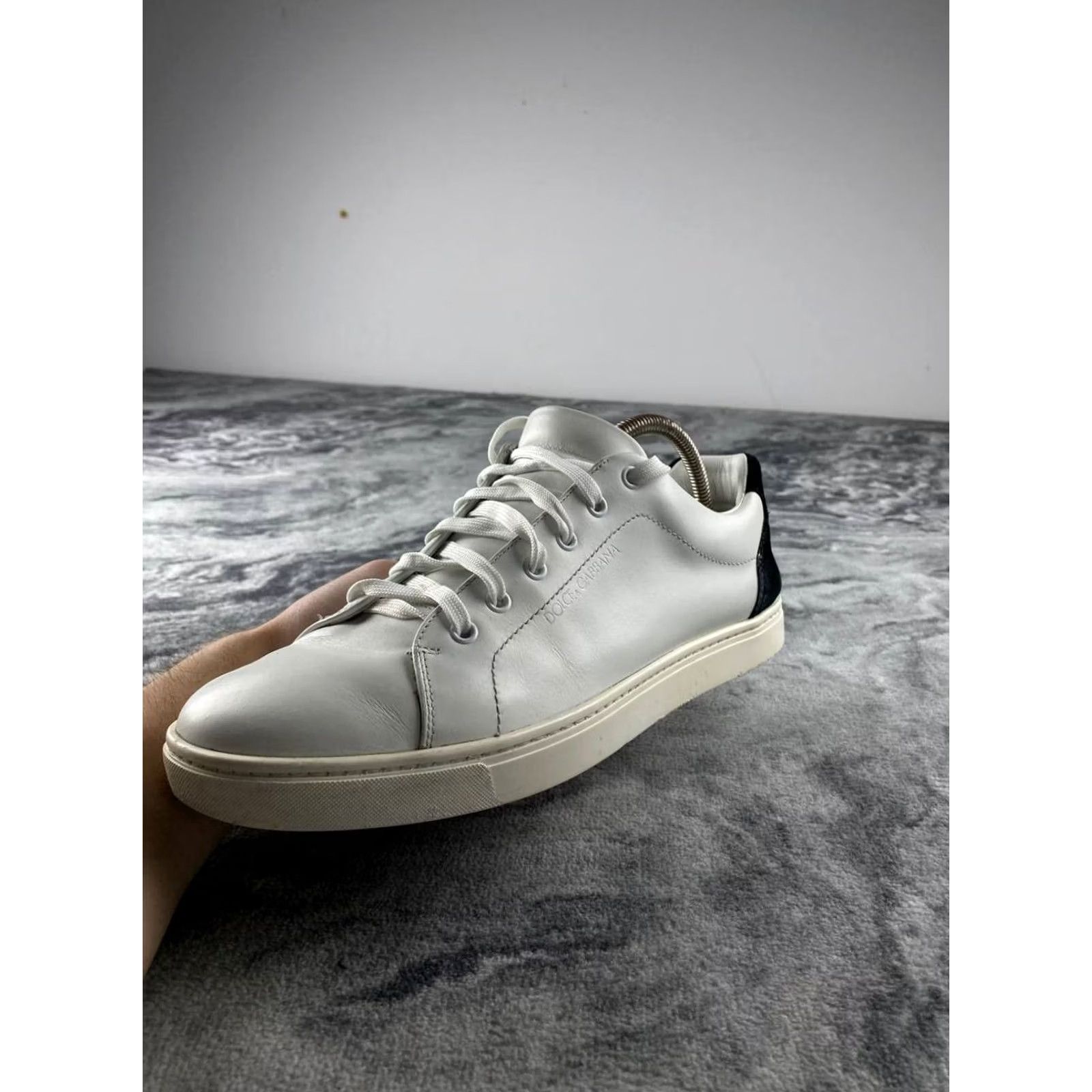 Dolce & Gabbana Dolce&Gabbana Leather Sneakers Men Size 9 White Casual Sneaker Leather Upper Insole Outsole Comfort Size US 9 / EU 42 - 5 Thumbnail