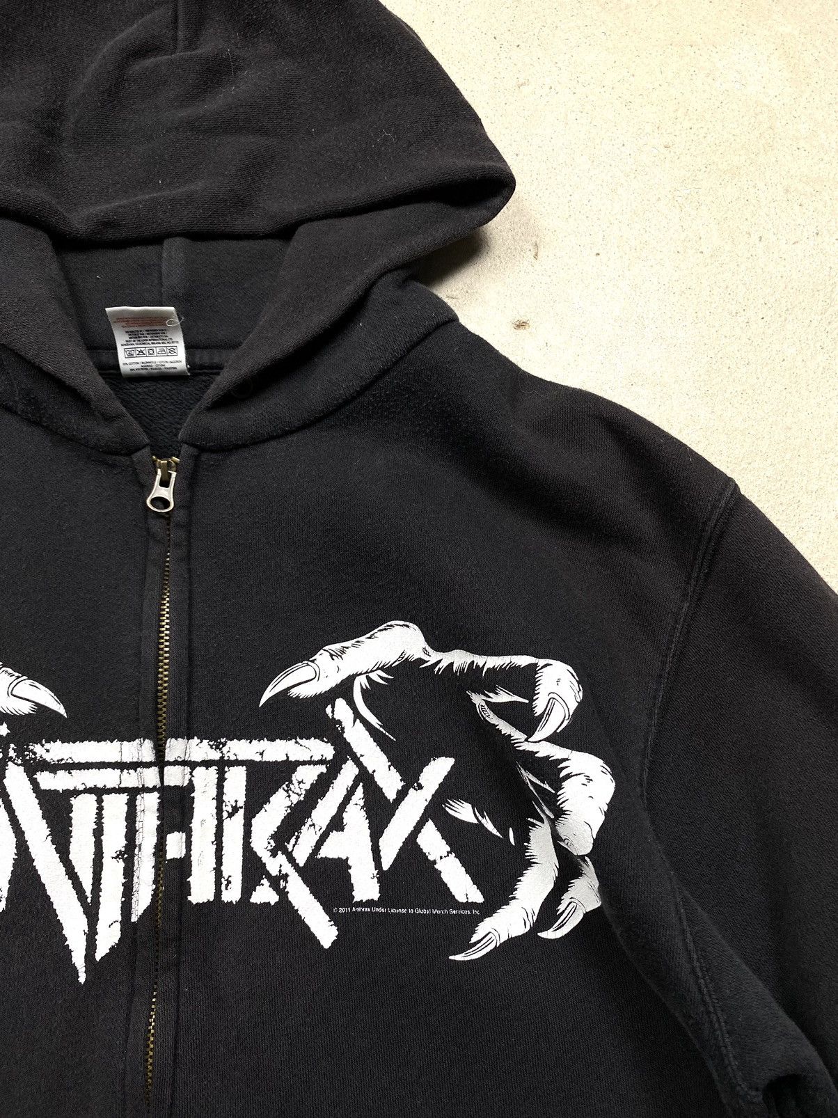 Band Tees Rare! Vintage 00’s Anthrax Worship Metal Hoodie Tee Hardcore Size US M / EU 48-50 / 2 - 7 Thumbnail