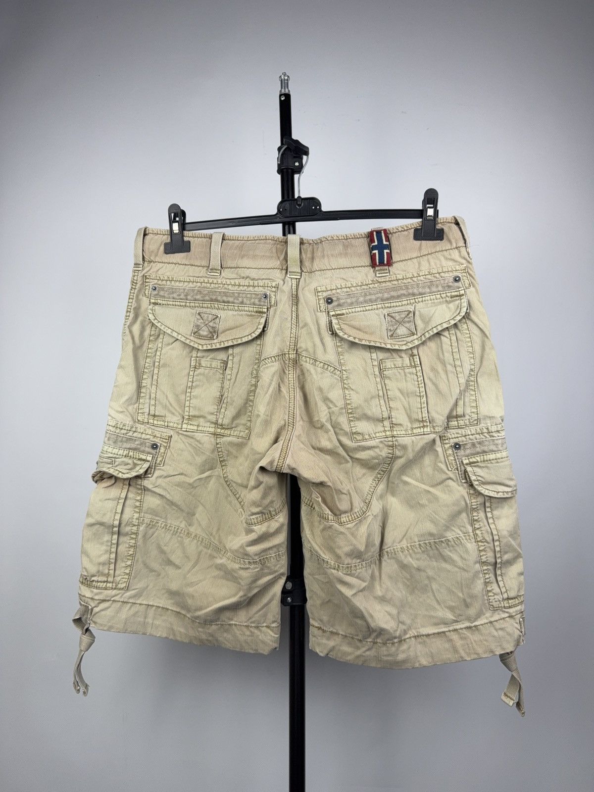 Napapijri Napapijri Cargo Utility Shorts Beige Cotton Outdoor Style Size US 34 / EU 50 - 11 Thumbnail