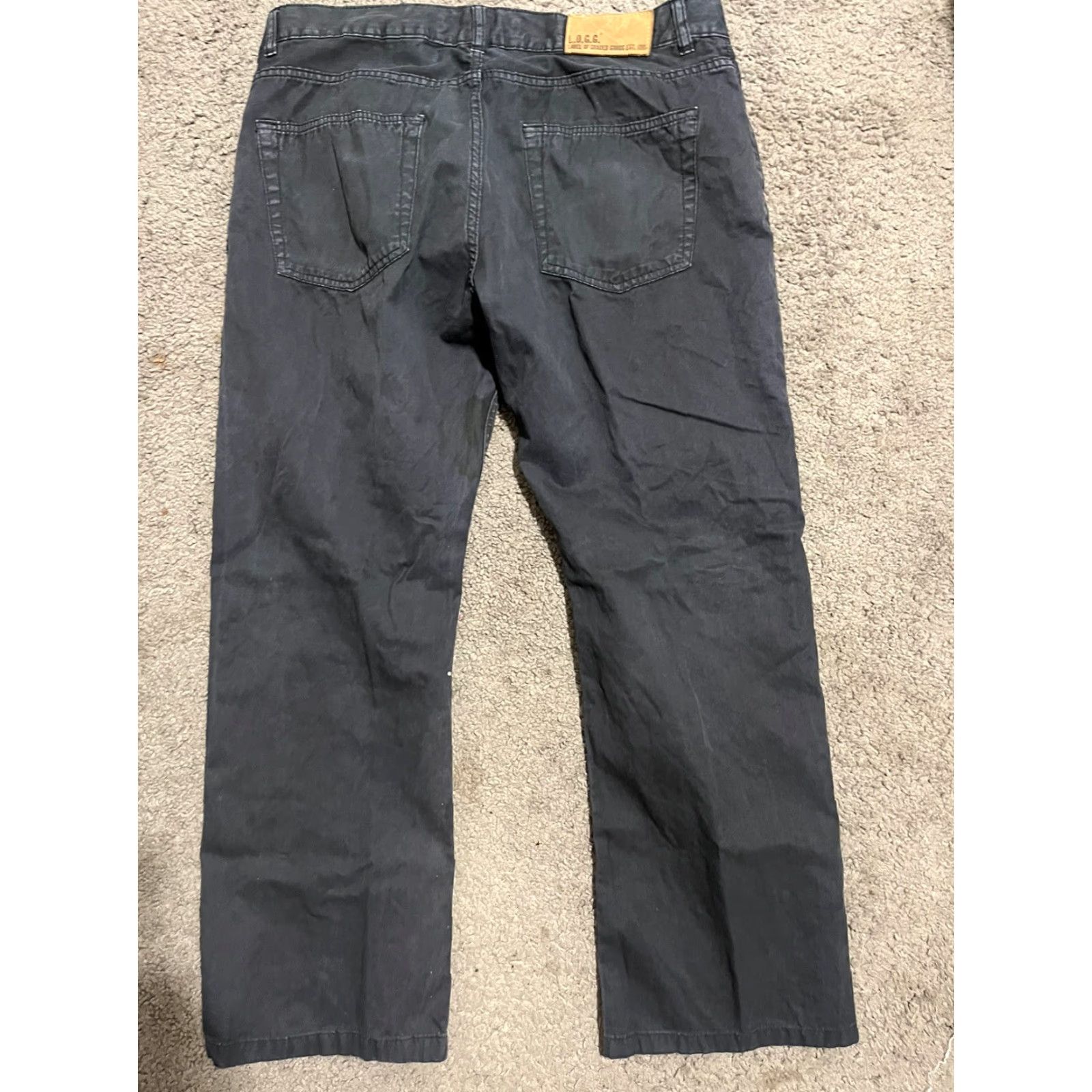 H&M H&M Chino Pants Men 36x29 Straight Fit Stretch Navy Blue Formal Size US 36 / EU 52 - 3 Thumbnail