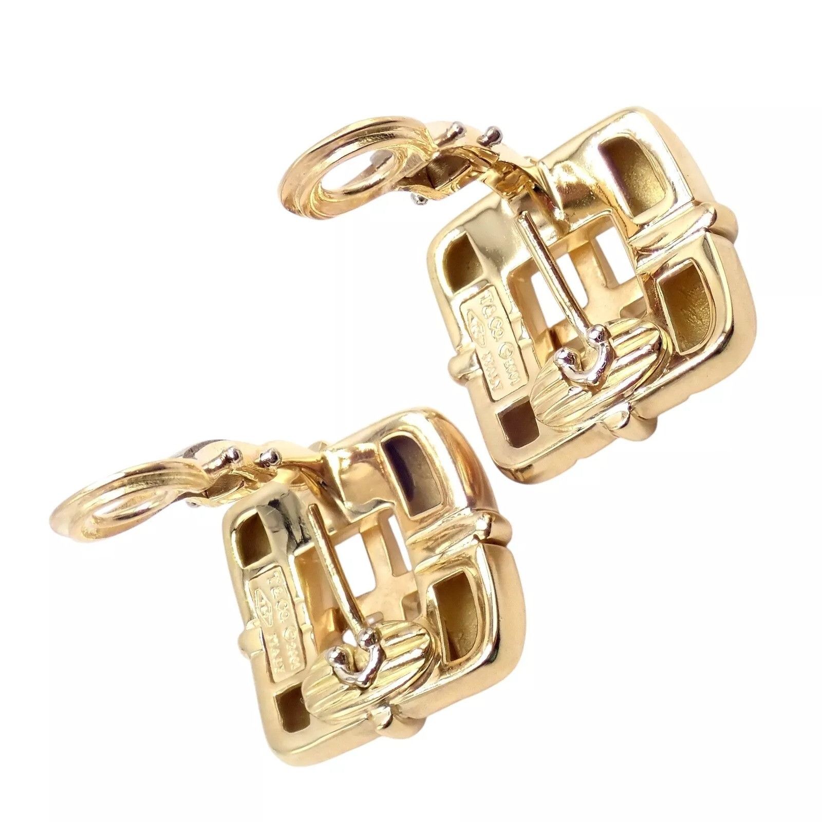 Tiffany & Co. Tiffany & Co 18k Yellow Gold Square Window Biscayne Earrings Size ONE SIZE - 6 Thumbnail