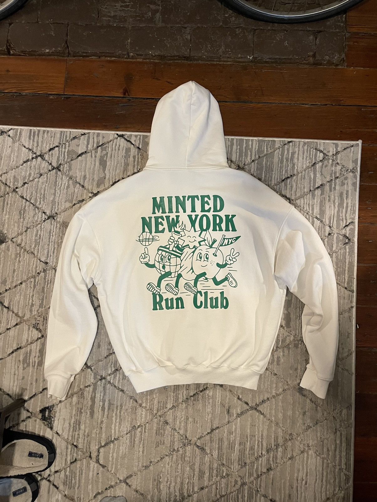 Minted New York Minted New York White Run Club Hoodie Grailed