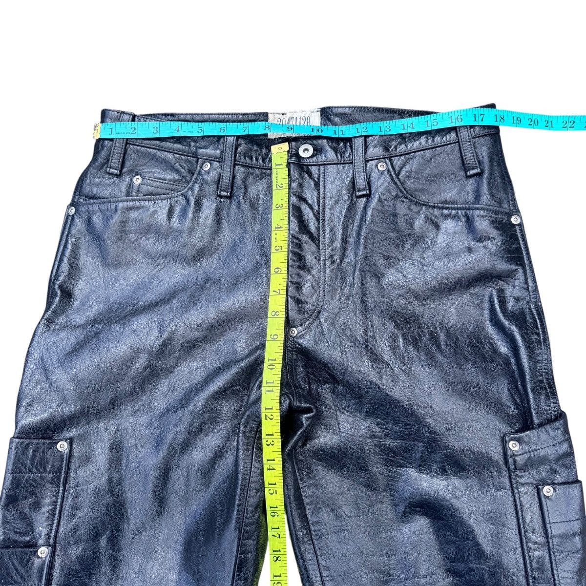 20471120 20471120 Black Leather Carpenter Pants Cowhide Size US 36 / EU 52 - 17 Thumbnail