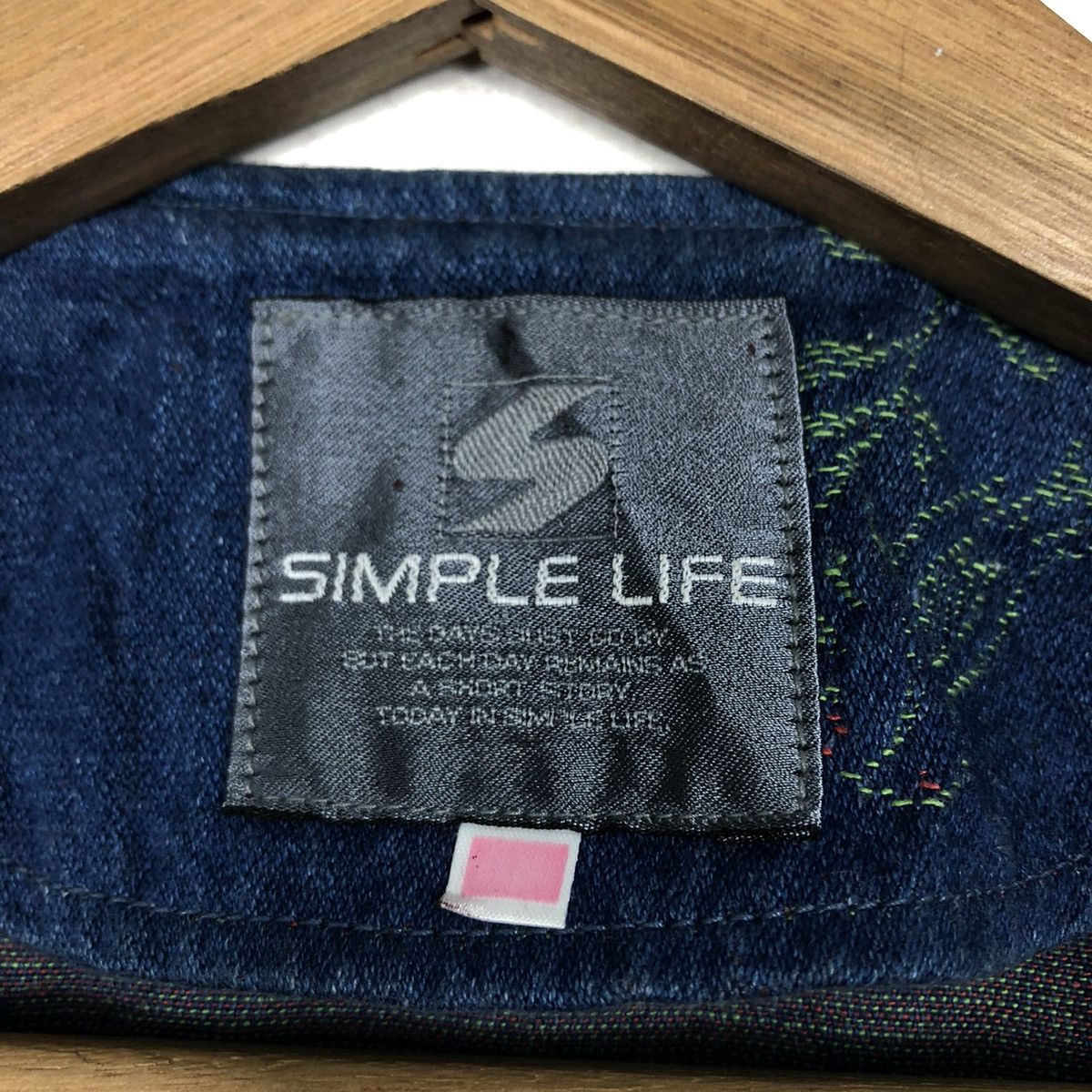 Japanese Brand 📌Vintage Indigo Denim Jacket Simple Life Size US M / EU 48-50 / 2 - 18 Thumbnail