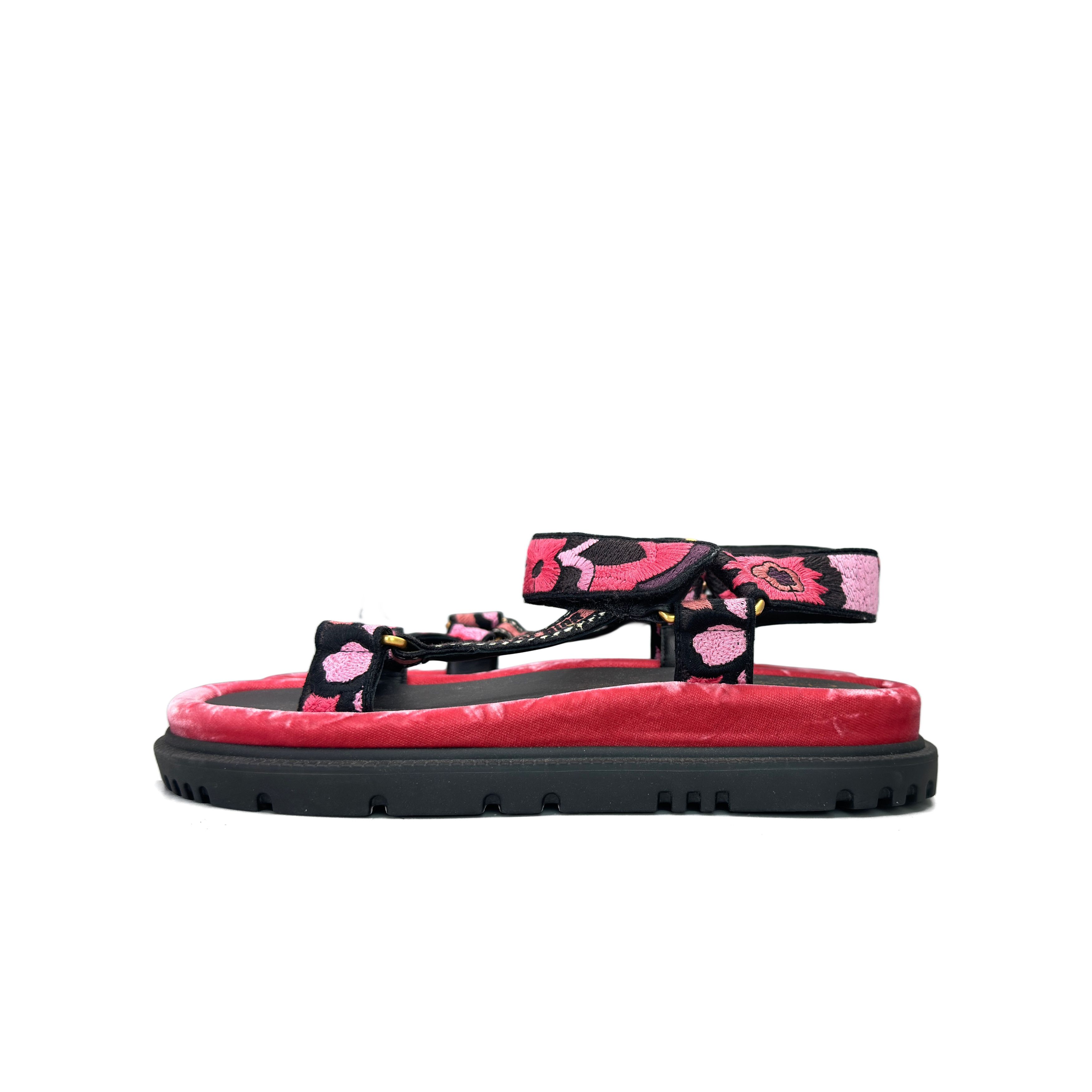 Dior Dior D-Wave Embroidered Sandals Size 38 Size US 7 / IT 37 - 1 Thumbnail