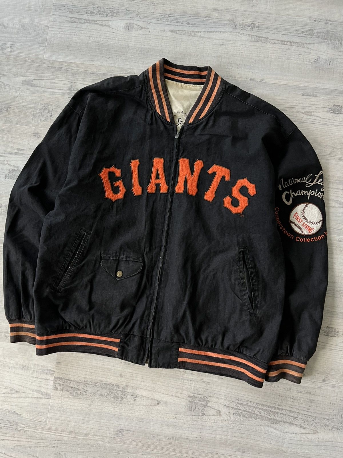 Vintage 90’s MLB New York Giants Mets Zip Up Jacket