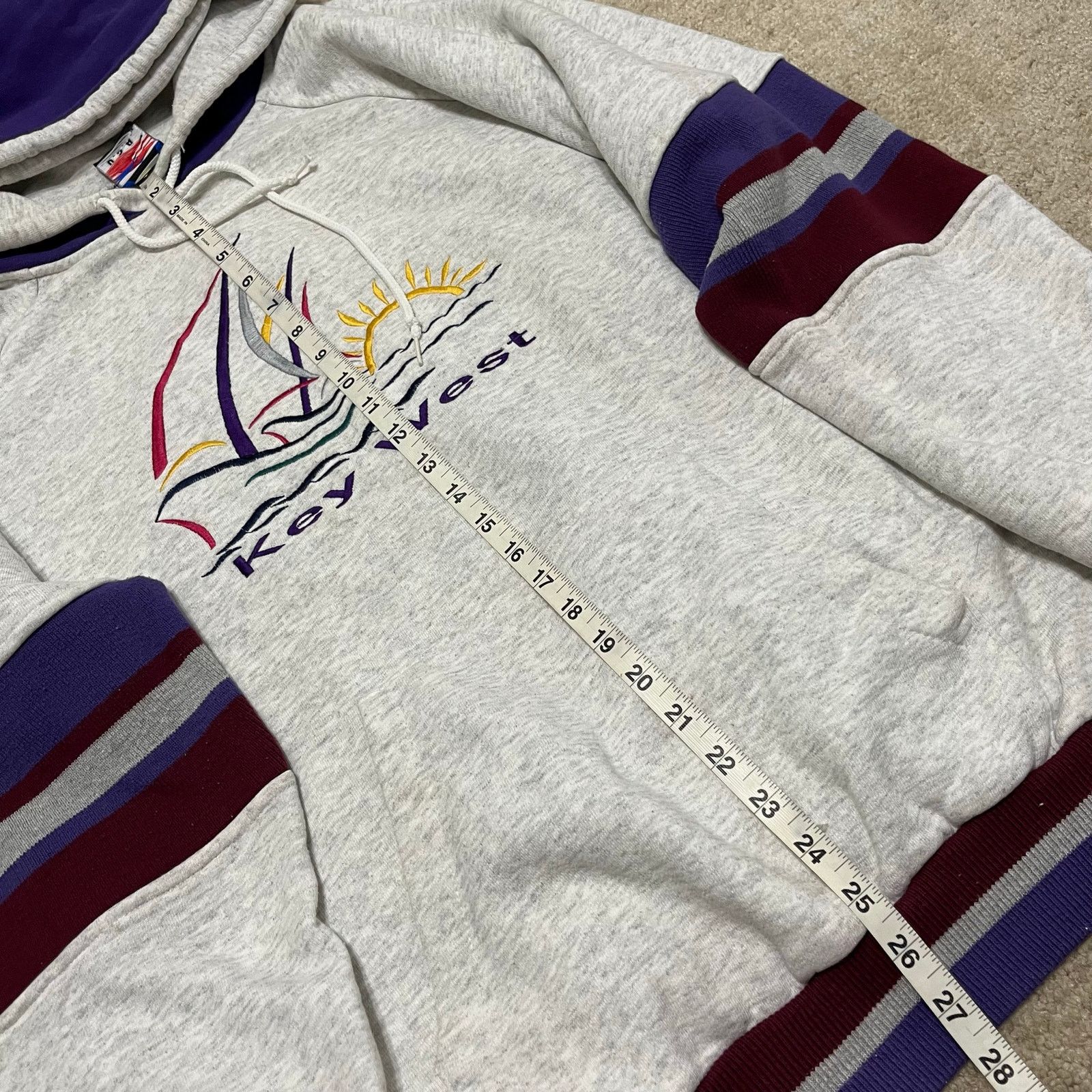 Other Vintage Key West Sailboat Gray Purple L/XL Hoodie Sweatshirt Size US L / EU 52-54 / 3 - 4 Thumbnail