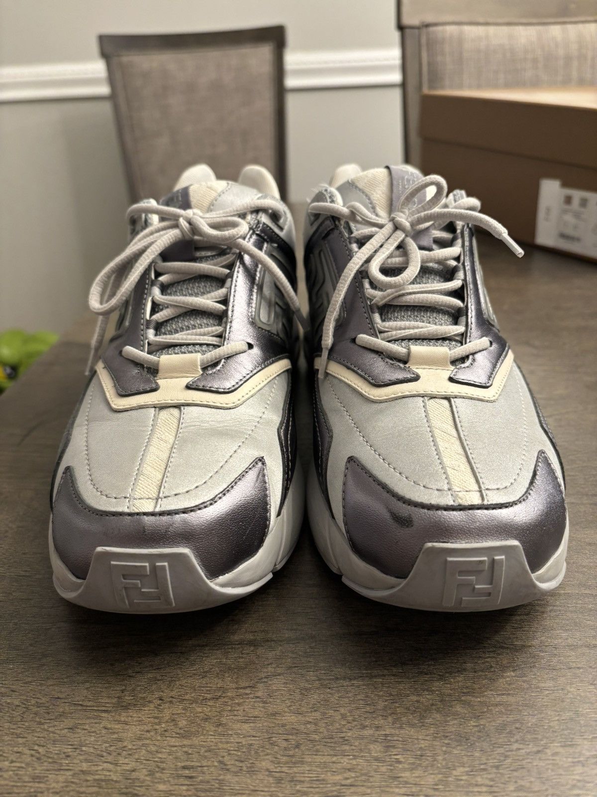 Designer × Fendi FENDI FASTER TRAINER SNEAKERS/ SHOES Size US 9 / EU 42 - 3 Thumbnail