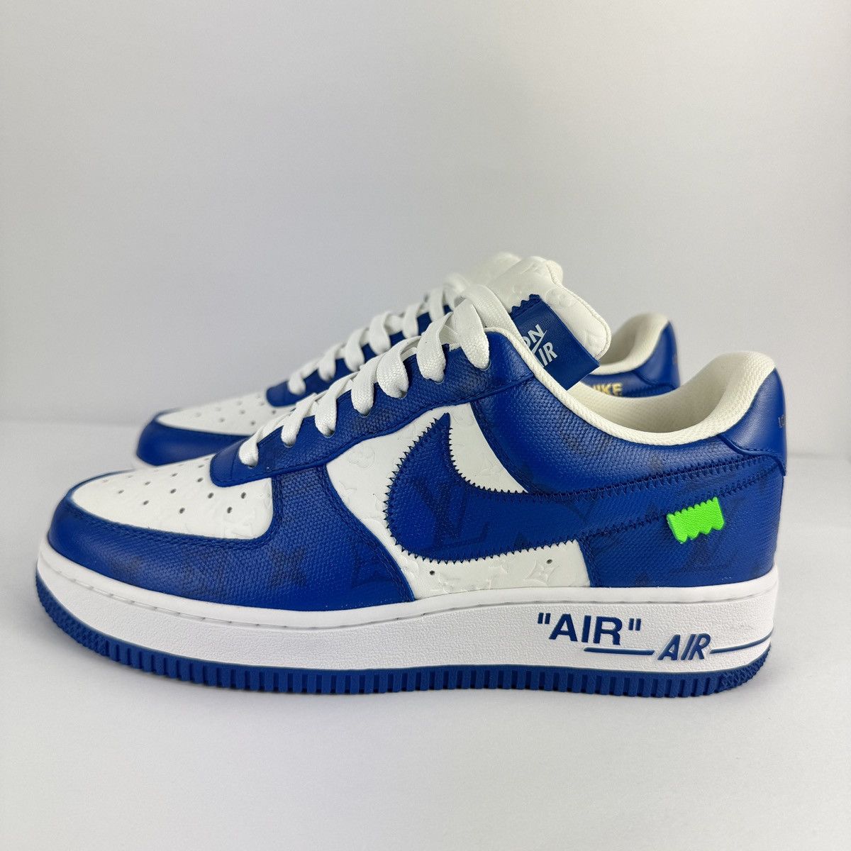 Louis Vuitton LOUIS VUITTON X NIKE AIR FORCE 1 BLUE SNEAKERS Size US 7 / EU 40 - 3 Thumbnail